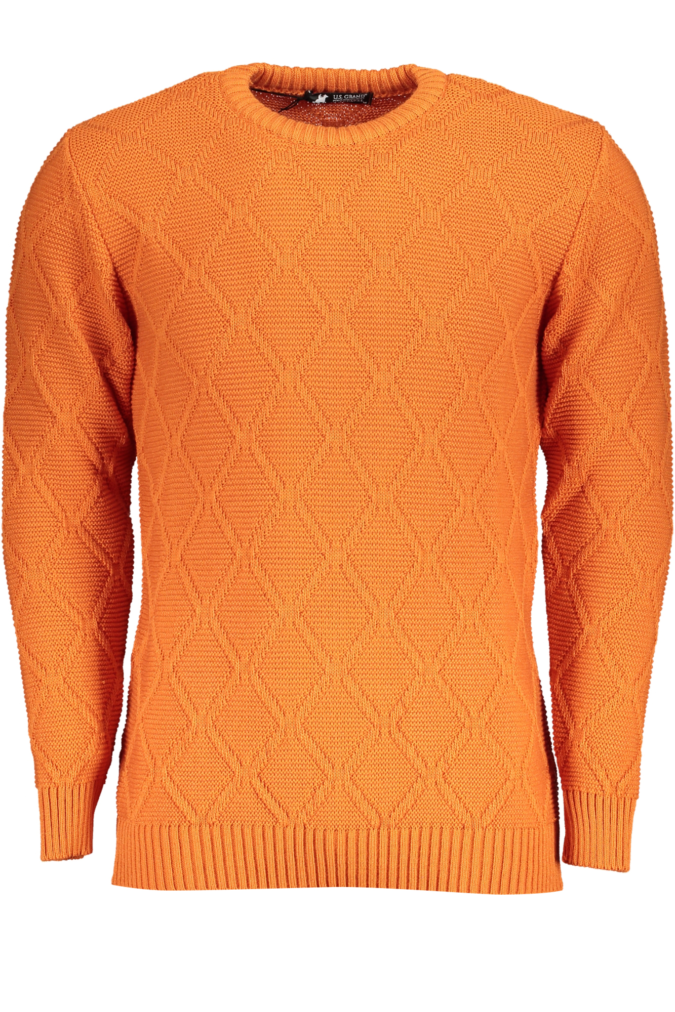 US GRAND POLO MENS ORANGE SWEATER