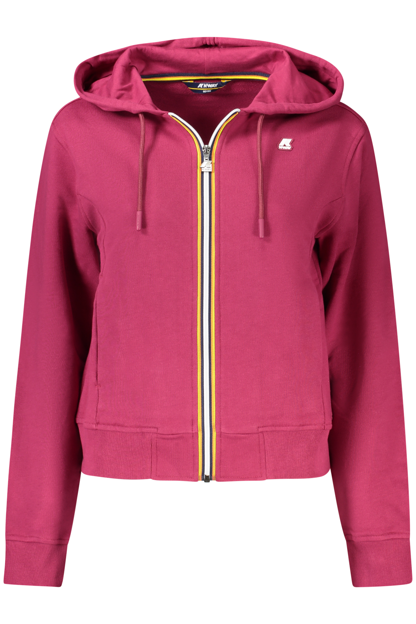 K-WAY WOMENS PURPLE ZIP-UP SWEATSHIRT