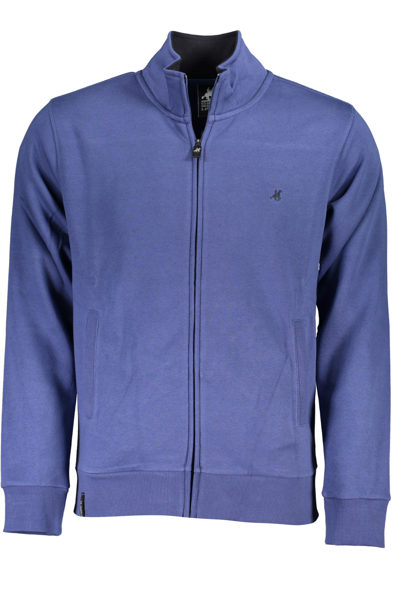 US GRAND POLO MEN'S BLUE ZIP SWEATSHIRT