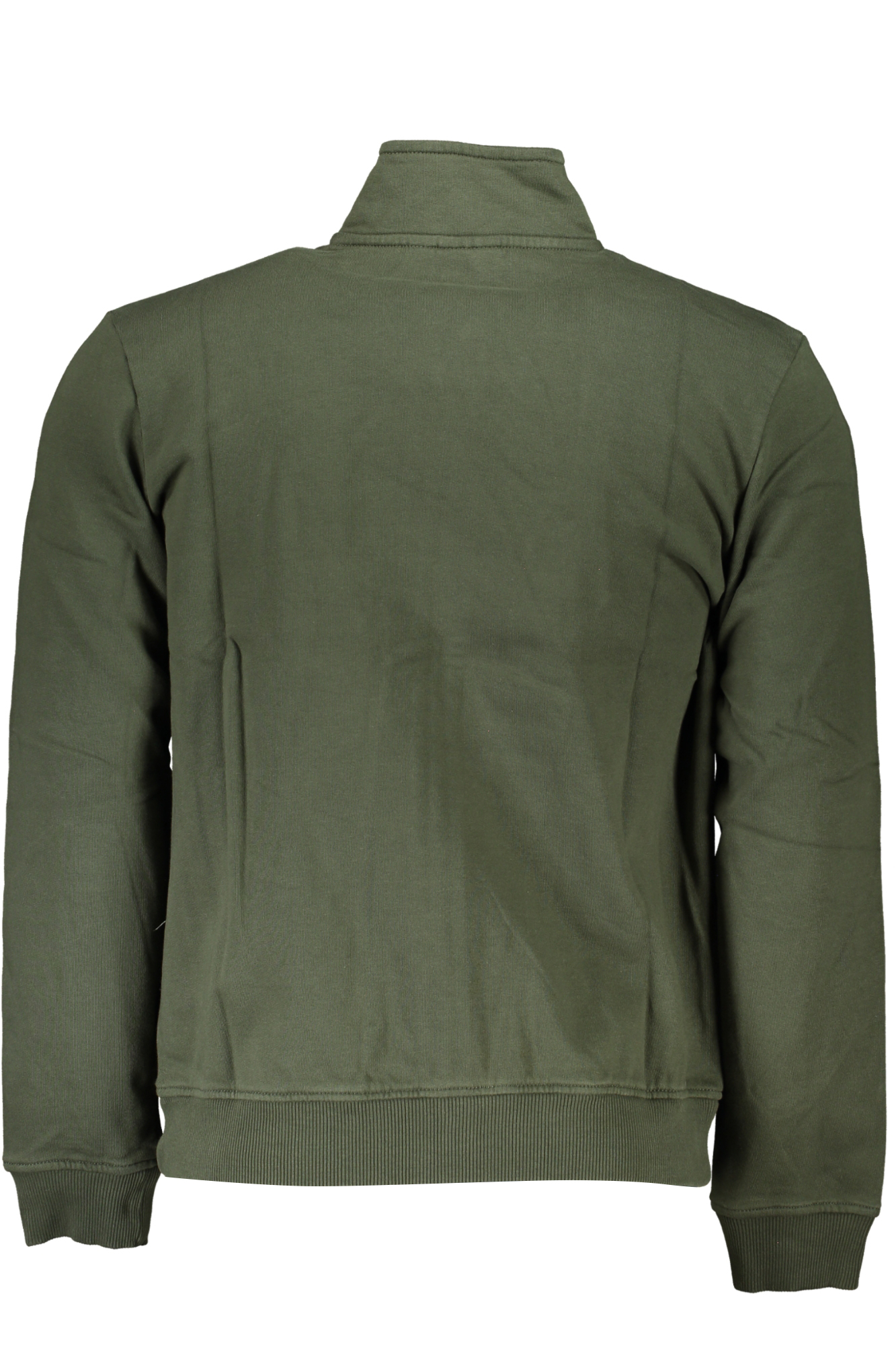NAPAPIJRI MEN&#039;S GREEN ZIP SWEATSHIRT