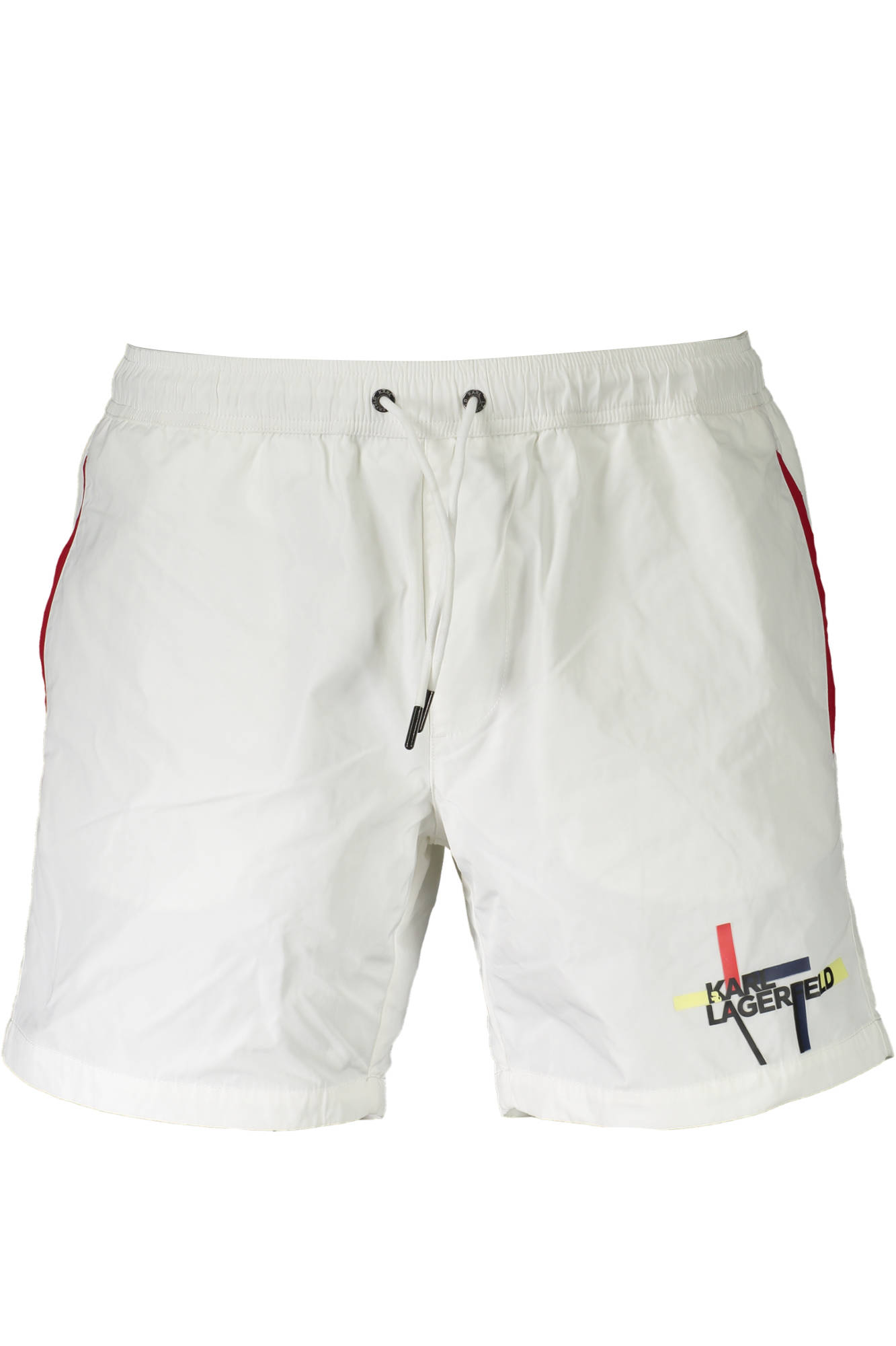 KARL LAGERFELD BEACHWEAR SWIMSUIT BOTTOM MEN WHITE