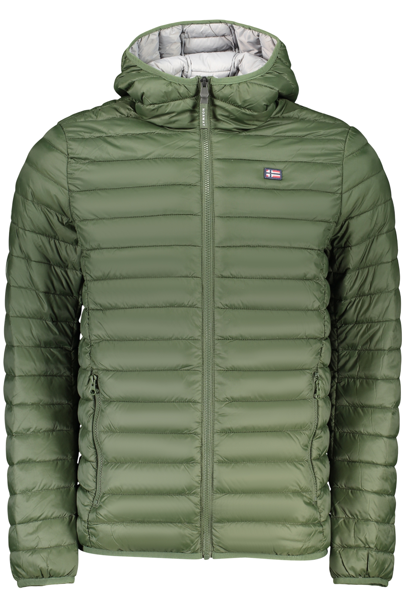 Зелено ватирано зимно яке