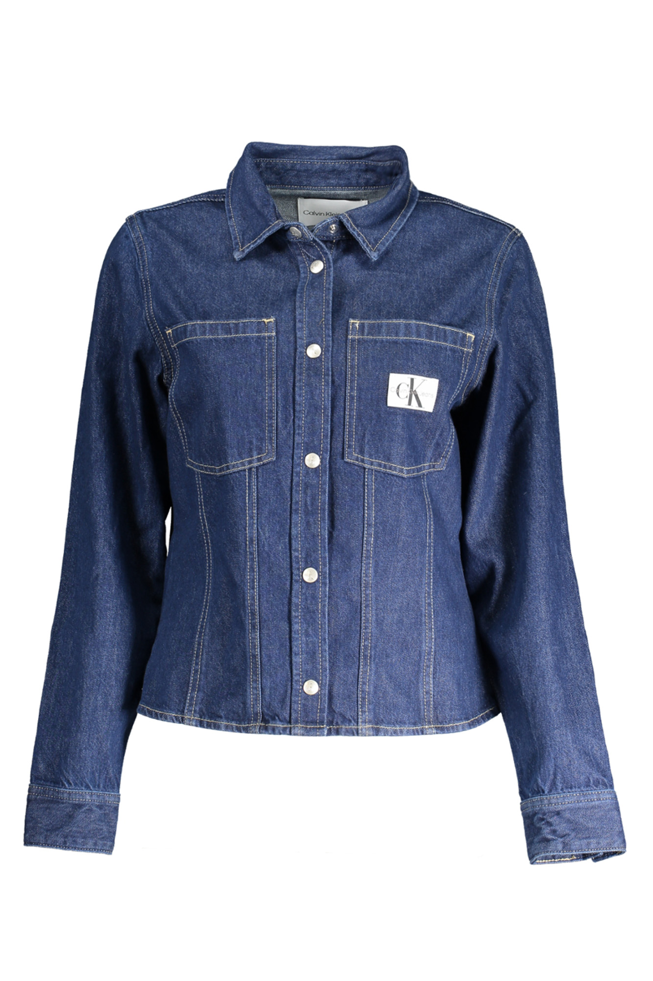 CALVIN KLEIN WOMEN&#039;S LONG SLEEVE SHIRT BLUE