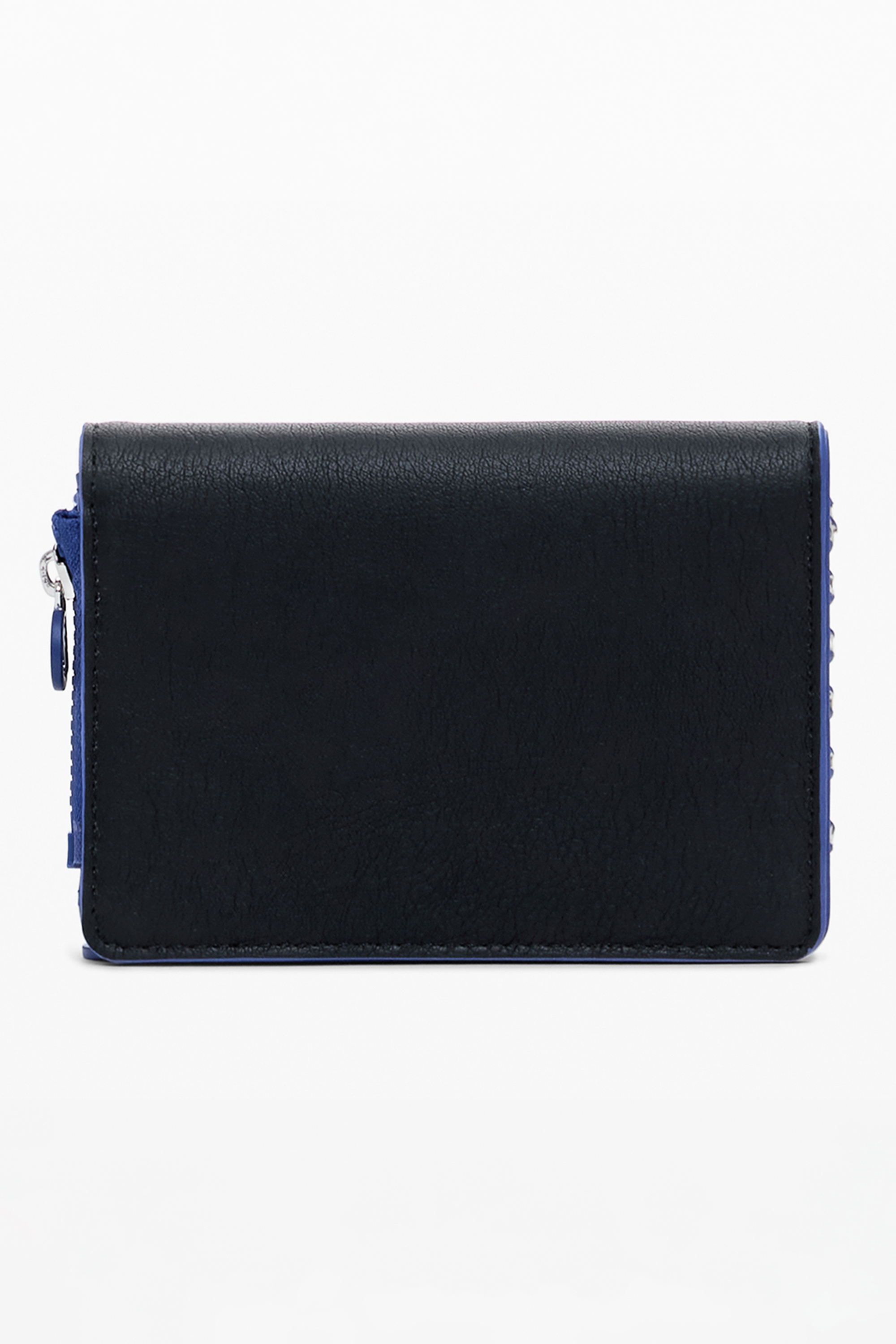 Portofel Desigual negru cu detalii albastre