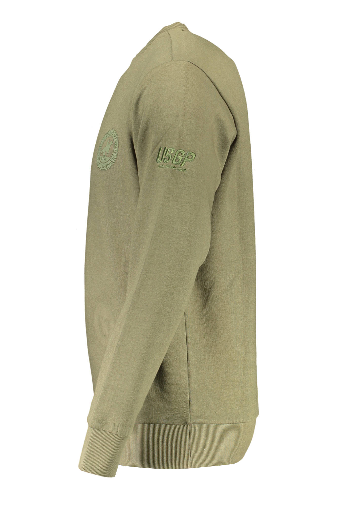 US GRAND POLO MEN'S GREEN SWEATSHIRT WITHOUT ZIP
