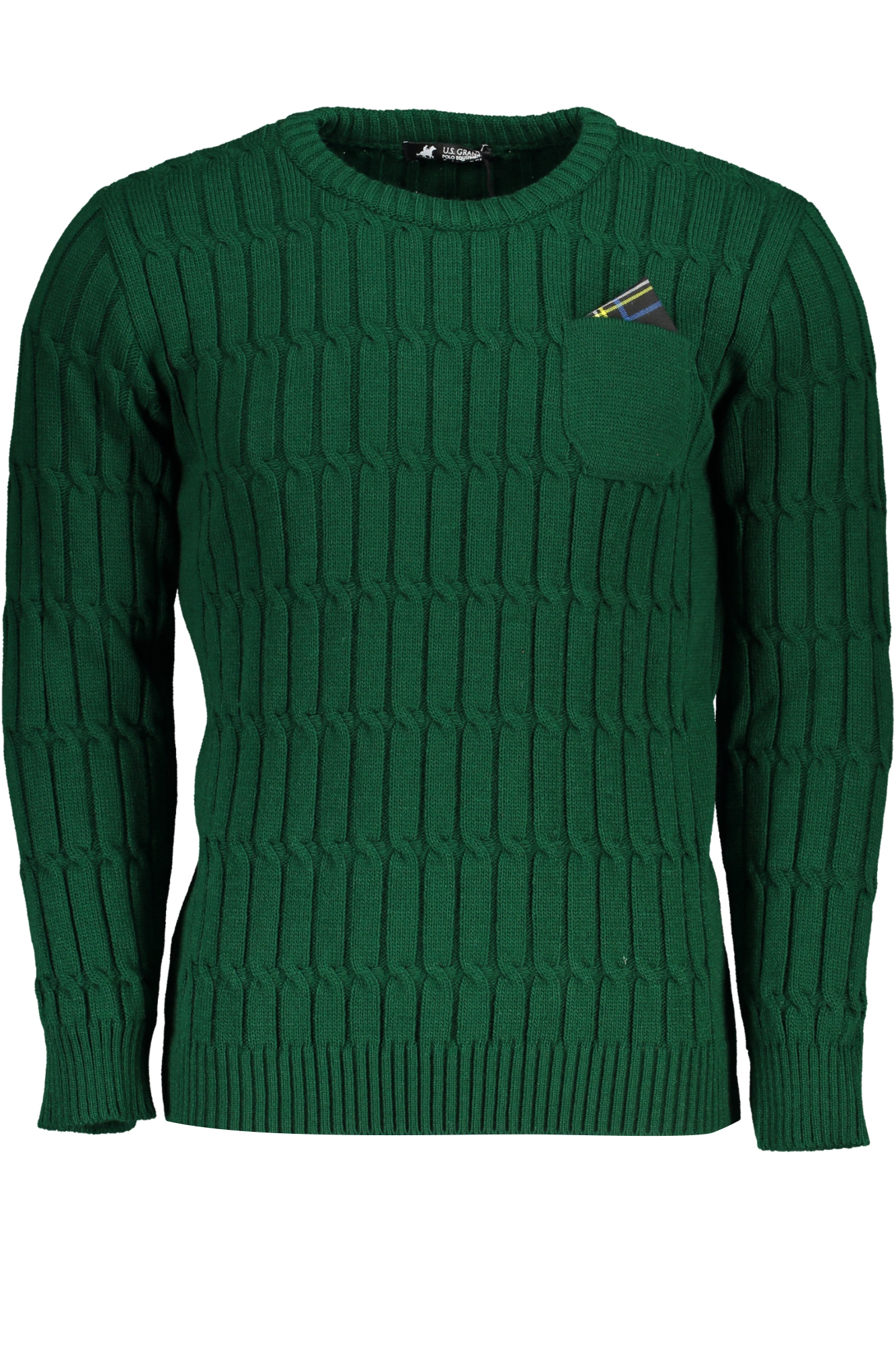 US GRAND POLO GREEN MEN&#039;S SWEATER