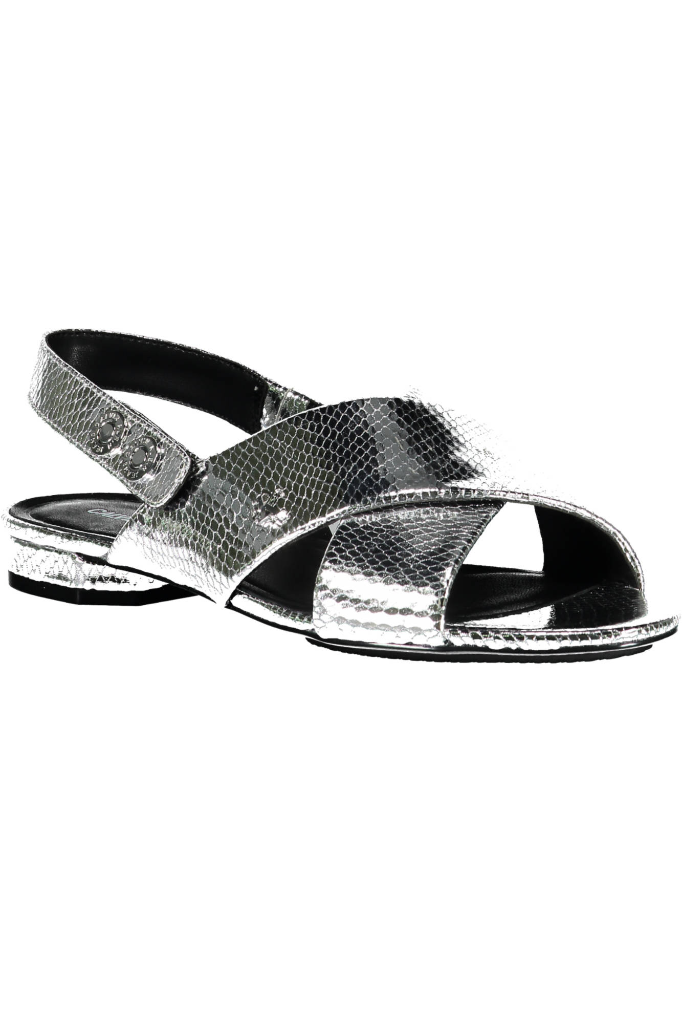 CALVIN KLEIN SILVER WOMAN SANDAL SHOES