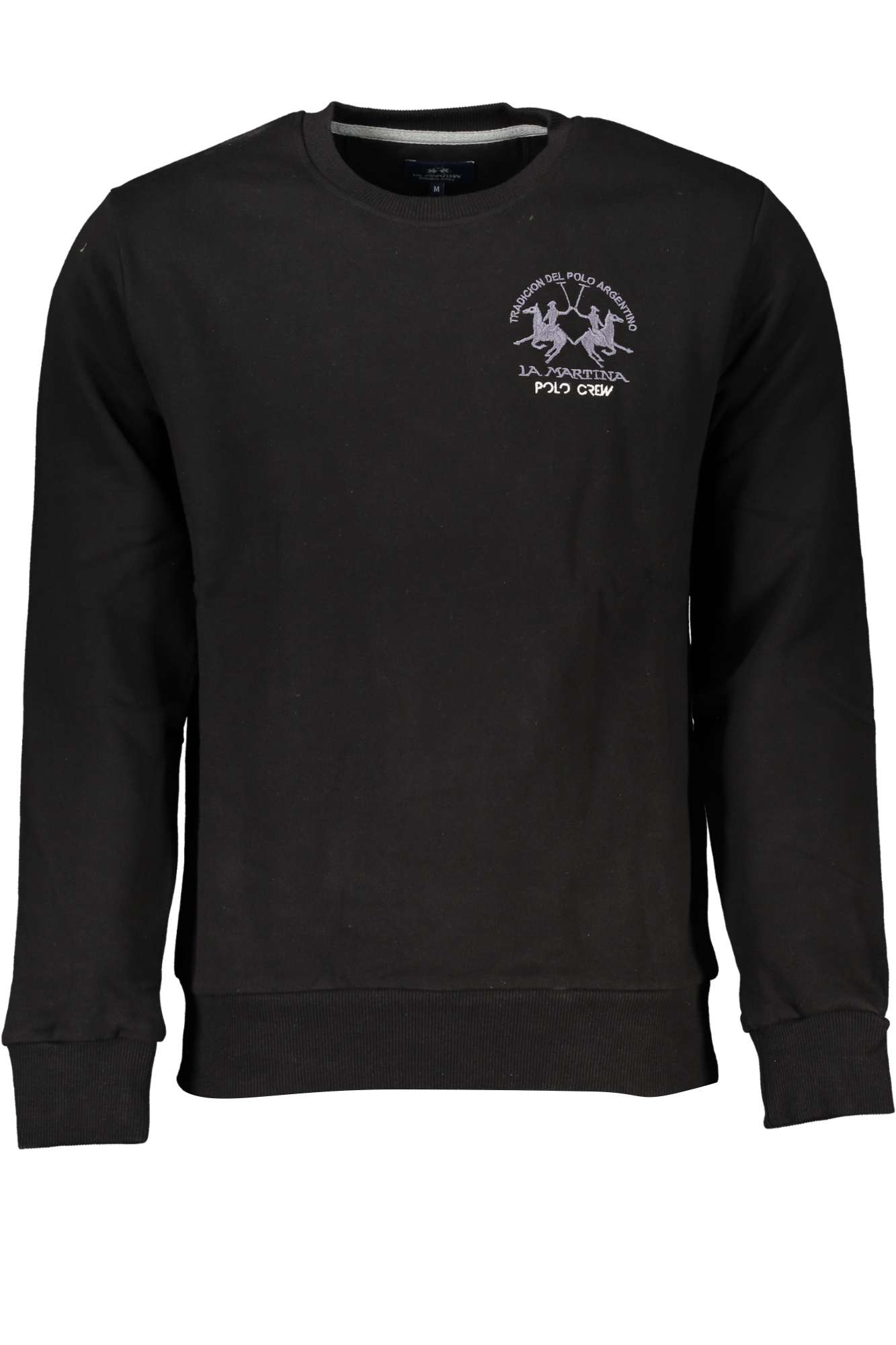 LA MARTINA BLACK MEN&#039;S ZIPLESS SWEATSHIRT