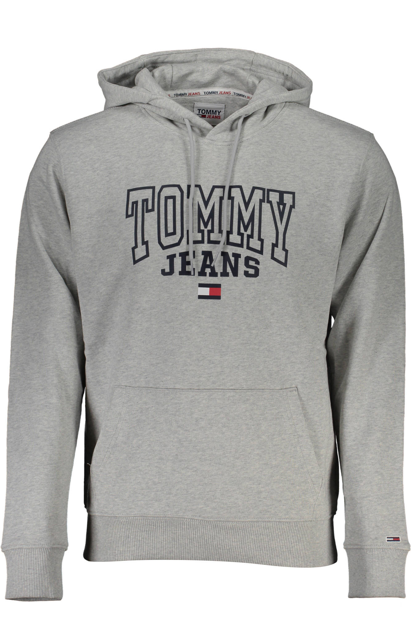 TOMMY HILFIGER MEN&#039;S GRAY ZIPLESS SWEATSHIRT