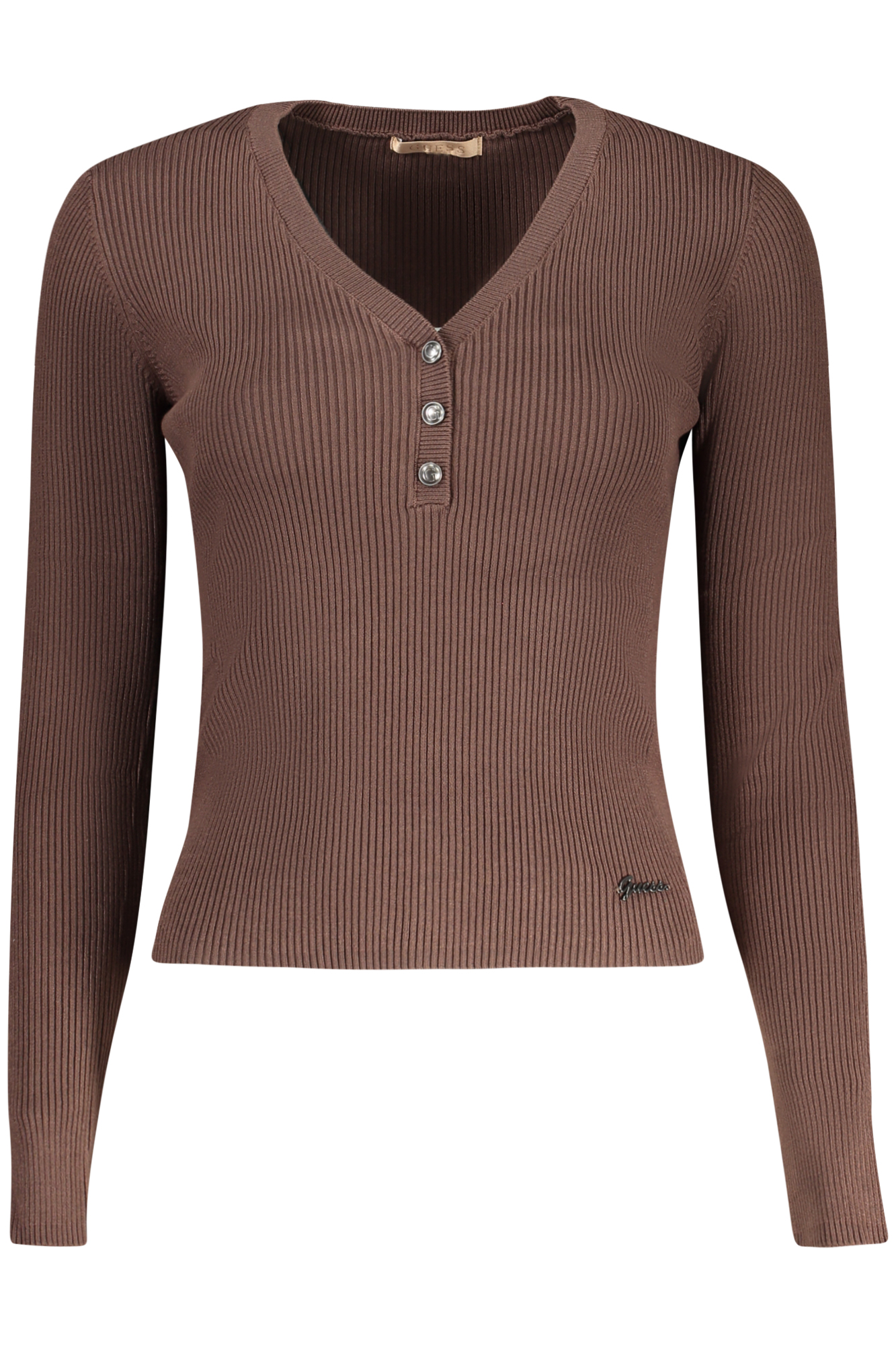 GUESS JEANS WOMEN&#039;S SWEATER BROWN