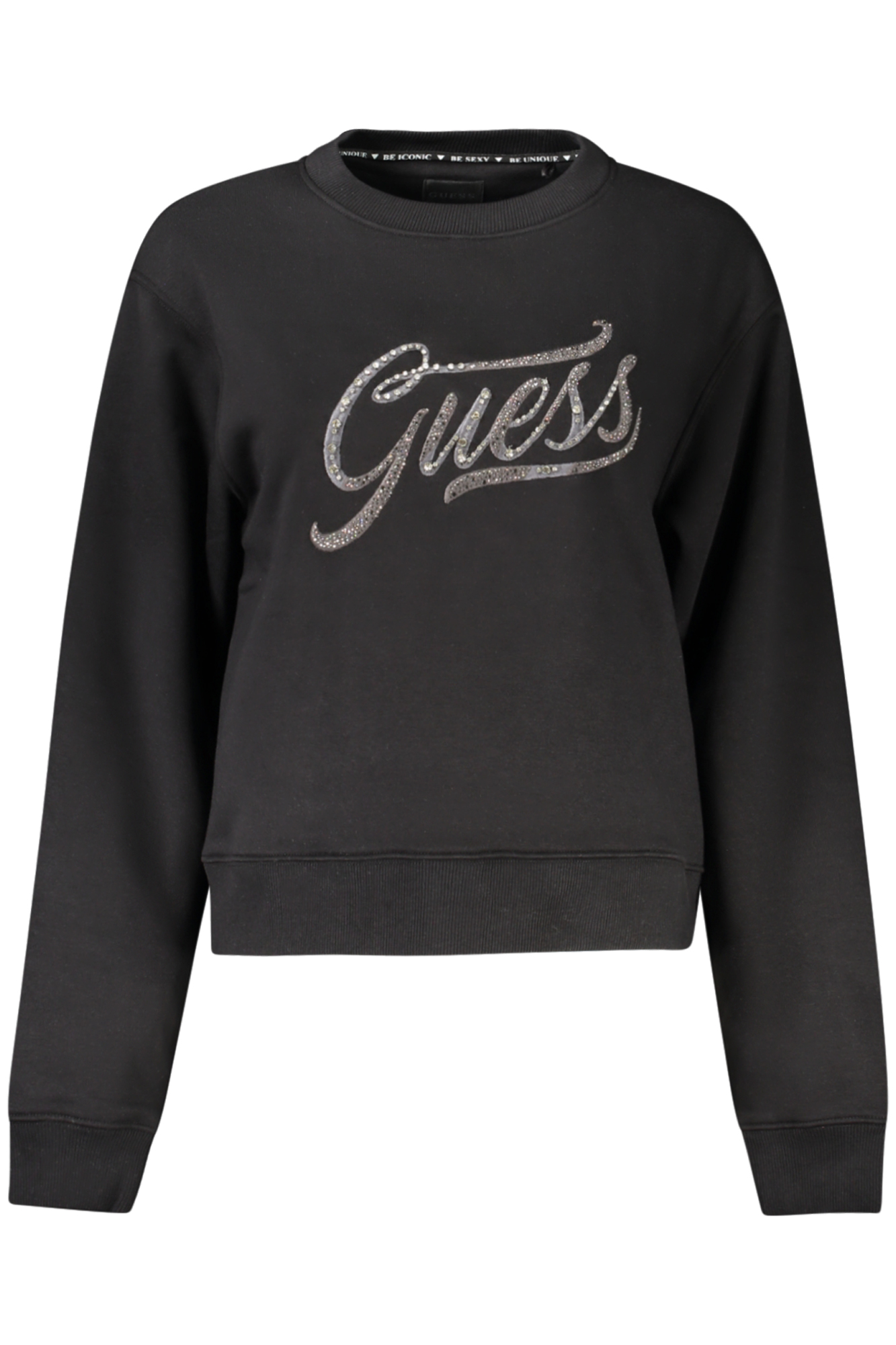 GUESS JEANS SWEATSHIRT WITHOUT ZIP WOMEN BLACK