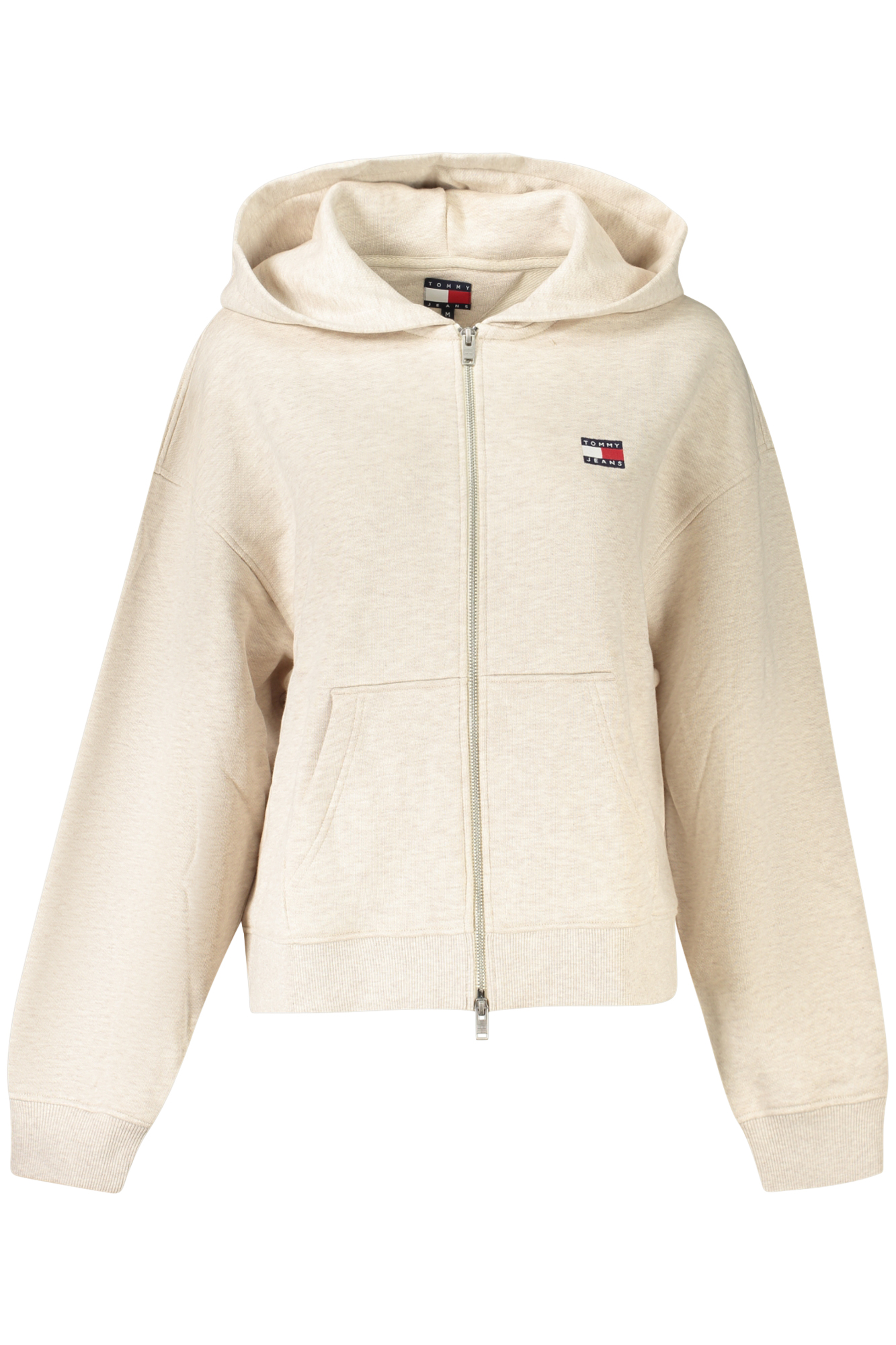 TOMMY HILFIGER WOMEN&#039;S ZIP-UP SWEATSHIRT BEIGE