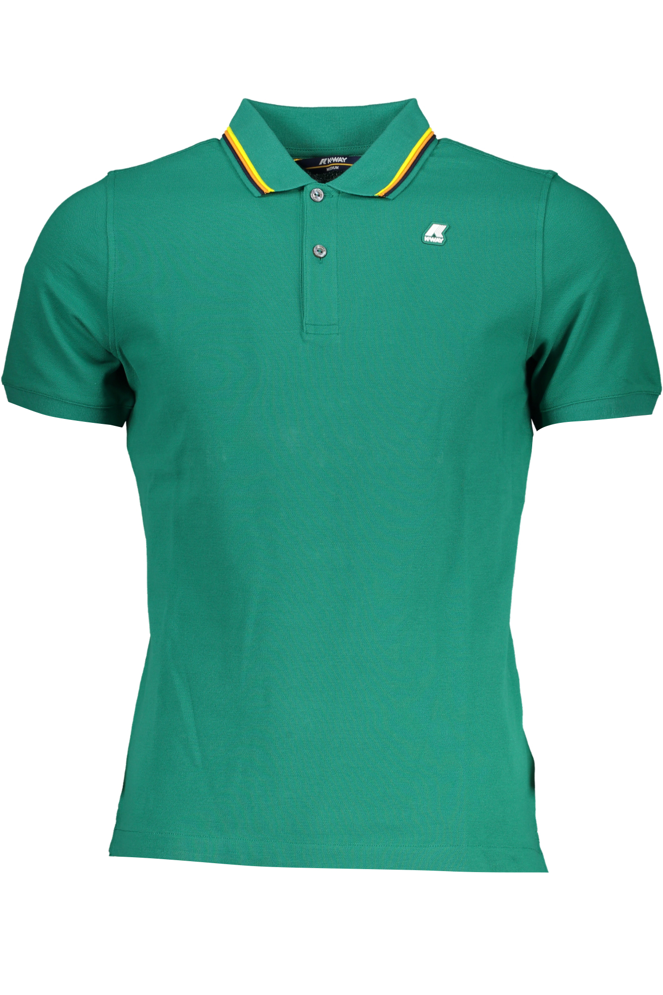 K-WAY GREEN MEN'S SHORT-SLEEVED POLO SHIRT