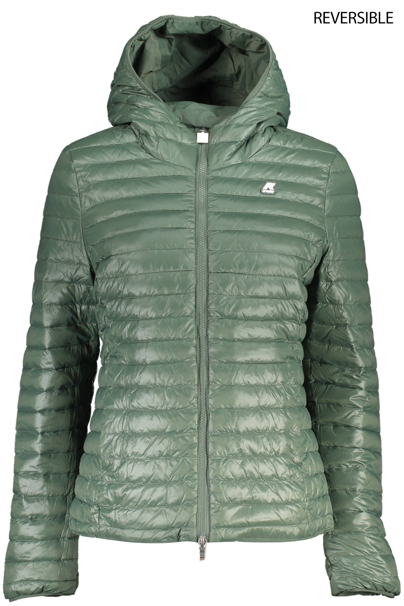 Jachetă matlasată verde pentru femei K-WAY