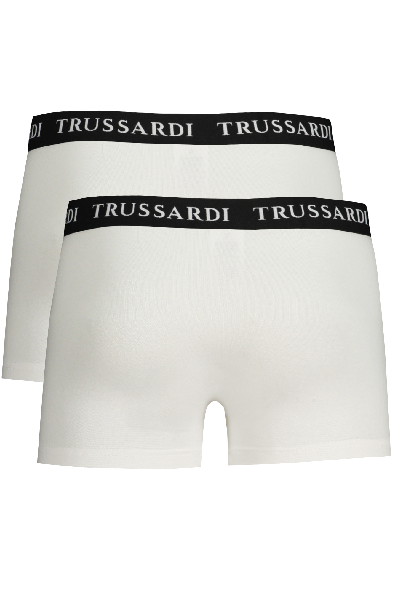 Pantaloni scurți boxer albi pentru bărbați Trussardi
