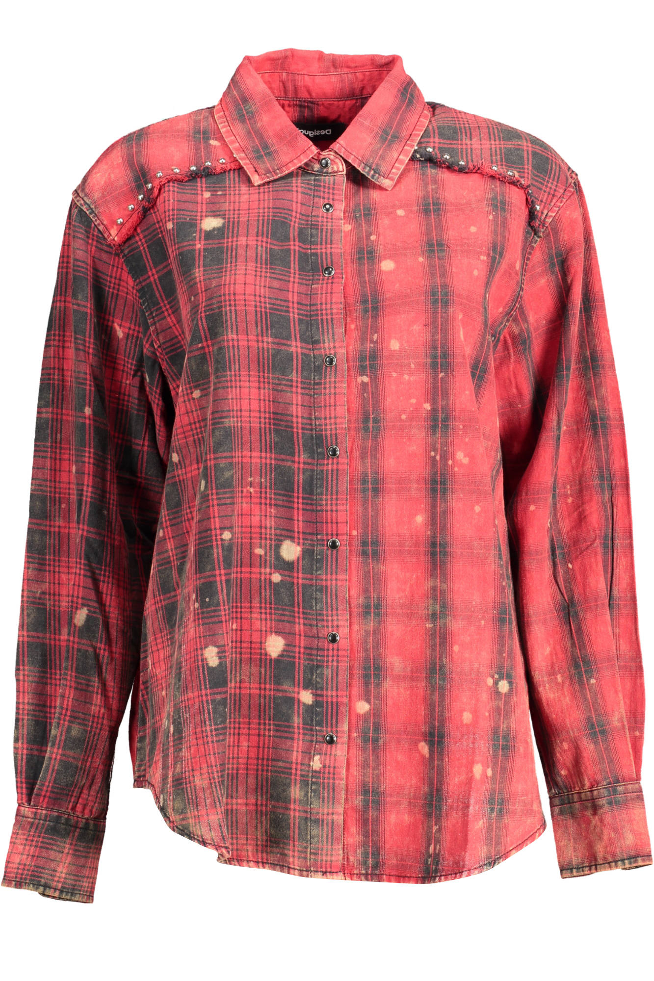 DESIGUAL LONG SLEEVE SHIRT WOMEN RED
