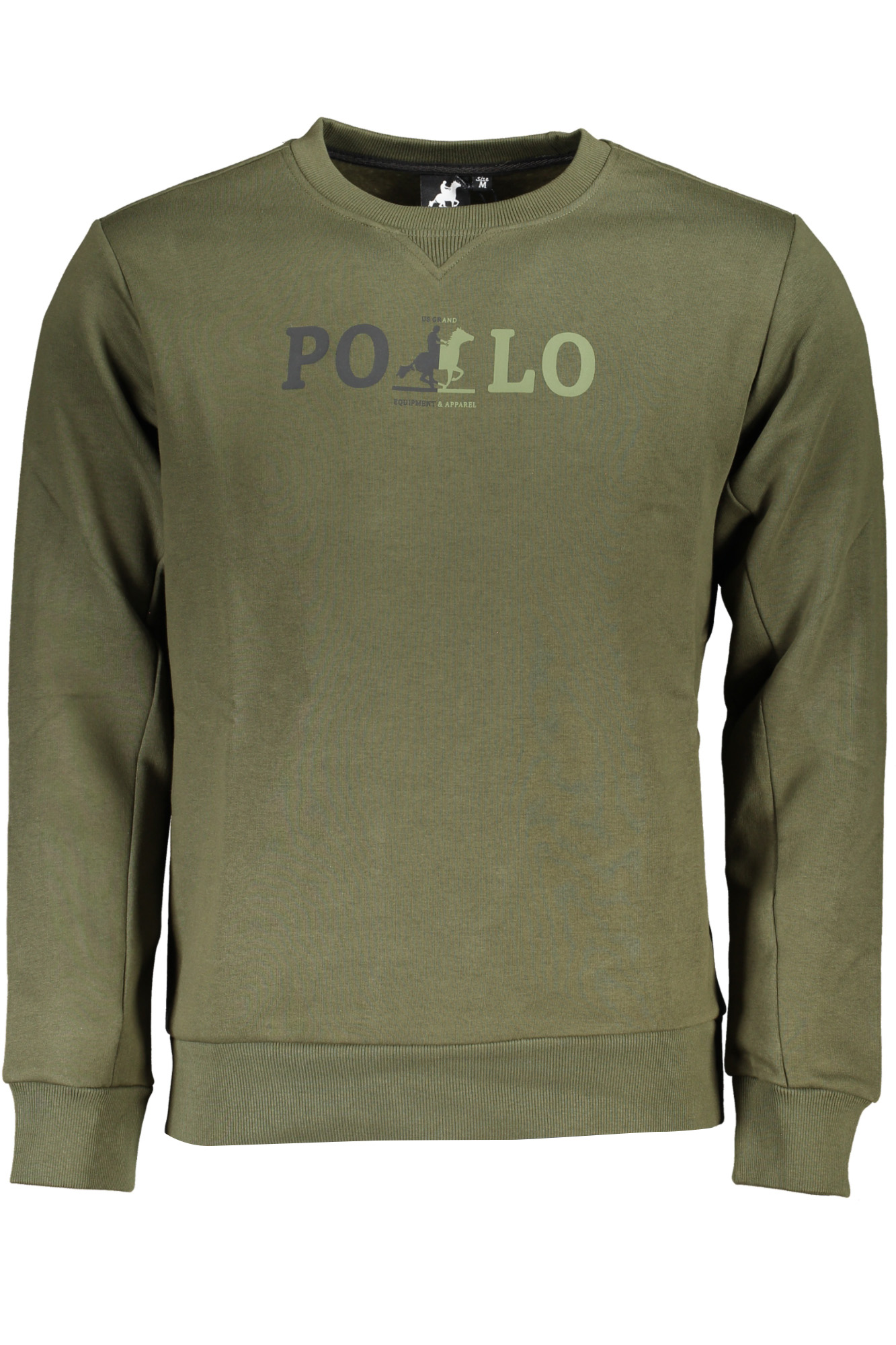 US GRAND POLO GREEN MEN'S ZIPLESS SWEATSHIRT