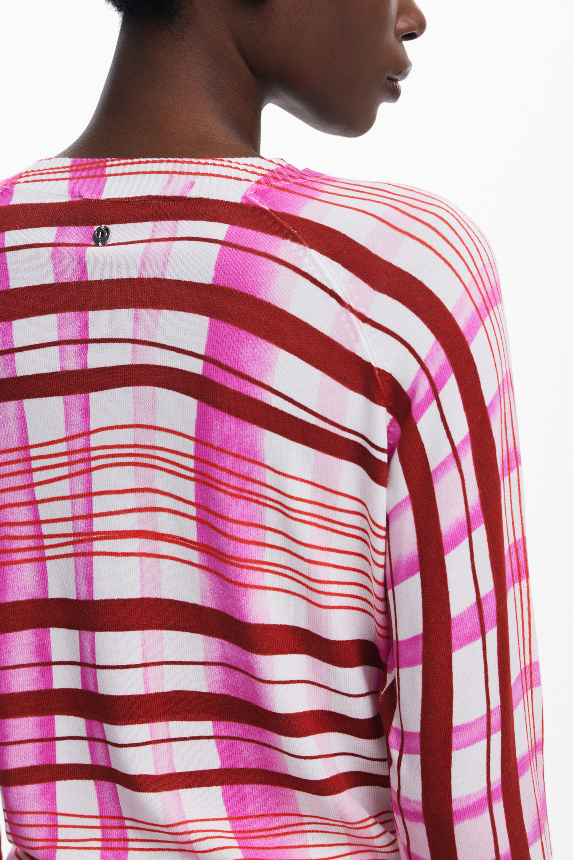 Pulover roz cu imprimeu pentru femei Desigual