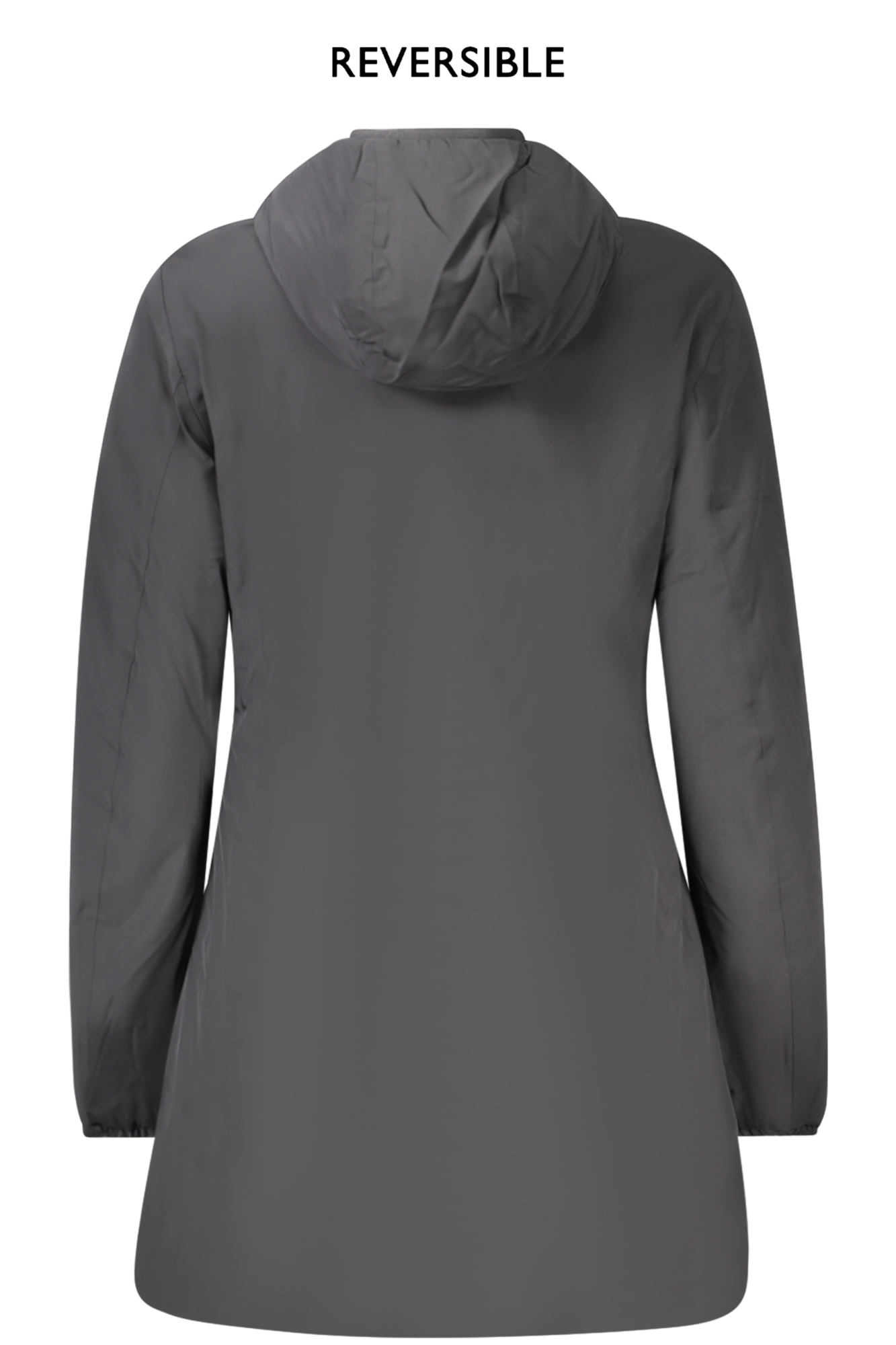 Jachetă reversibilă neagră pentru femei K-WAY