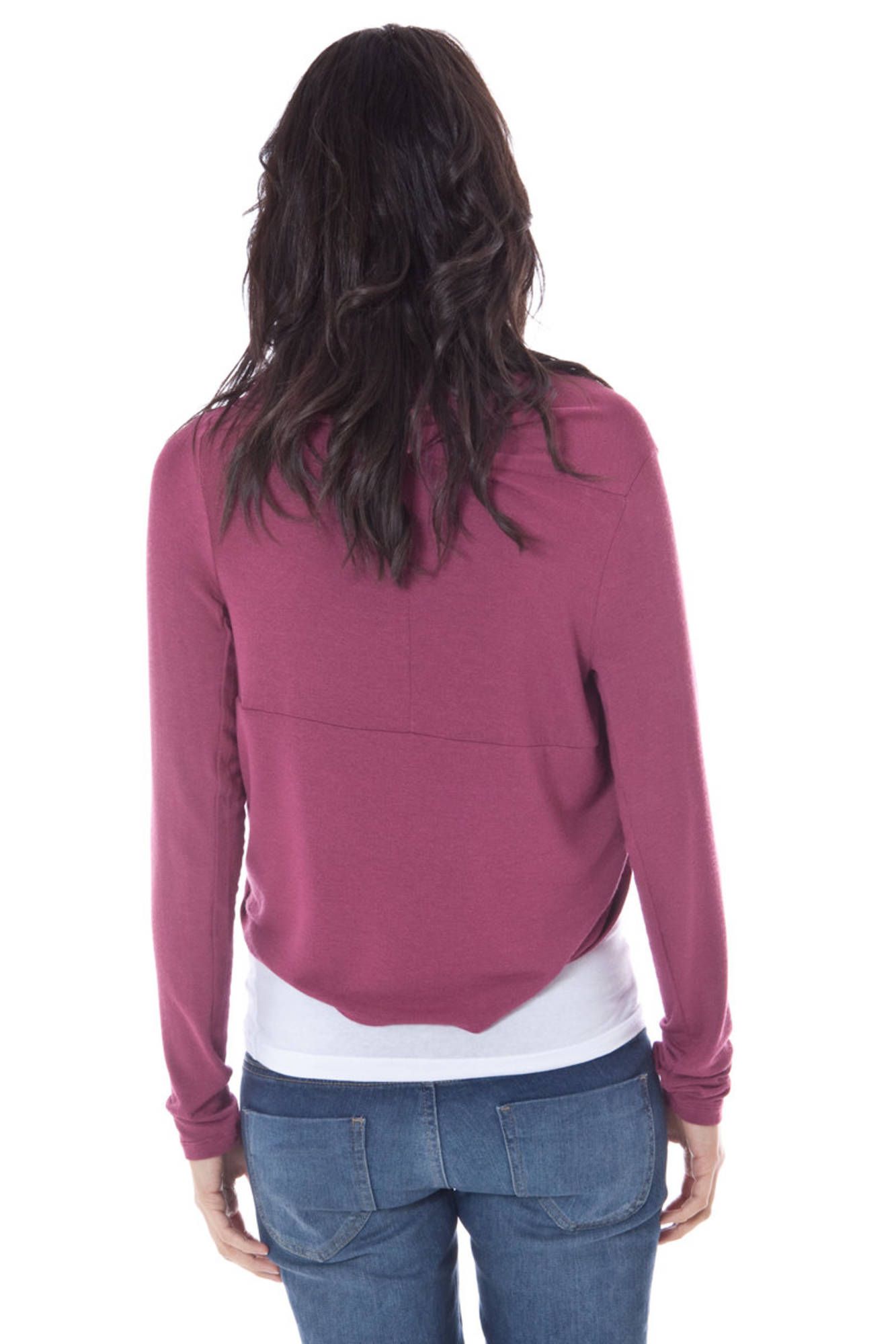 JOHN GALLIANO LONG SLEEVE SHRUGS PURPLE WOMAN