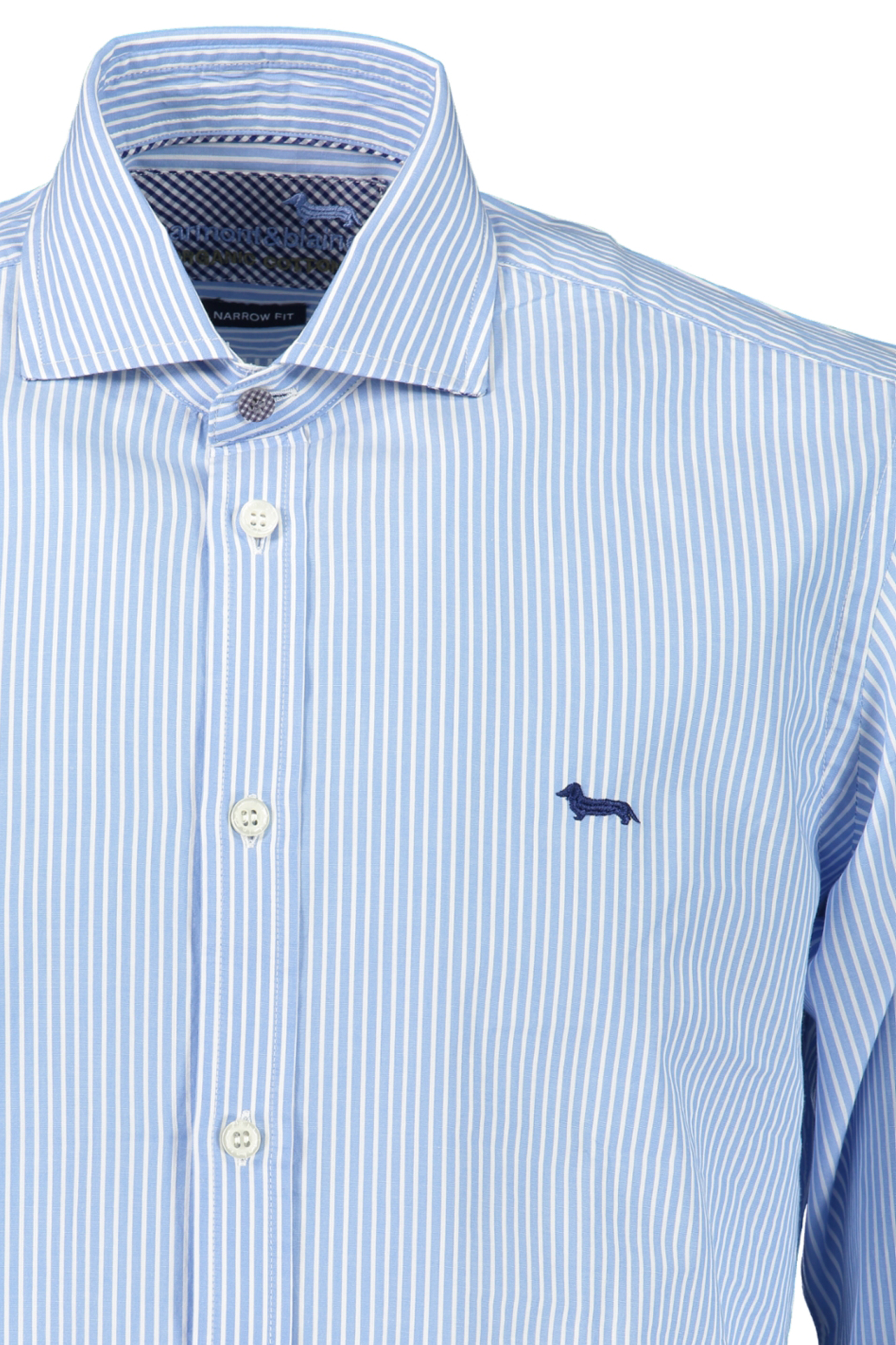 HARMONT & BLAINE MEN'S BLUE LONG SLEEVE SHIRT