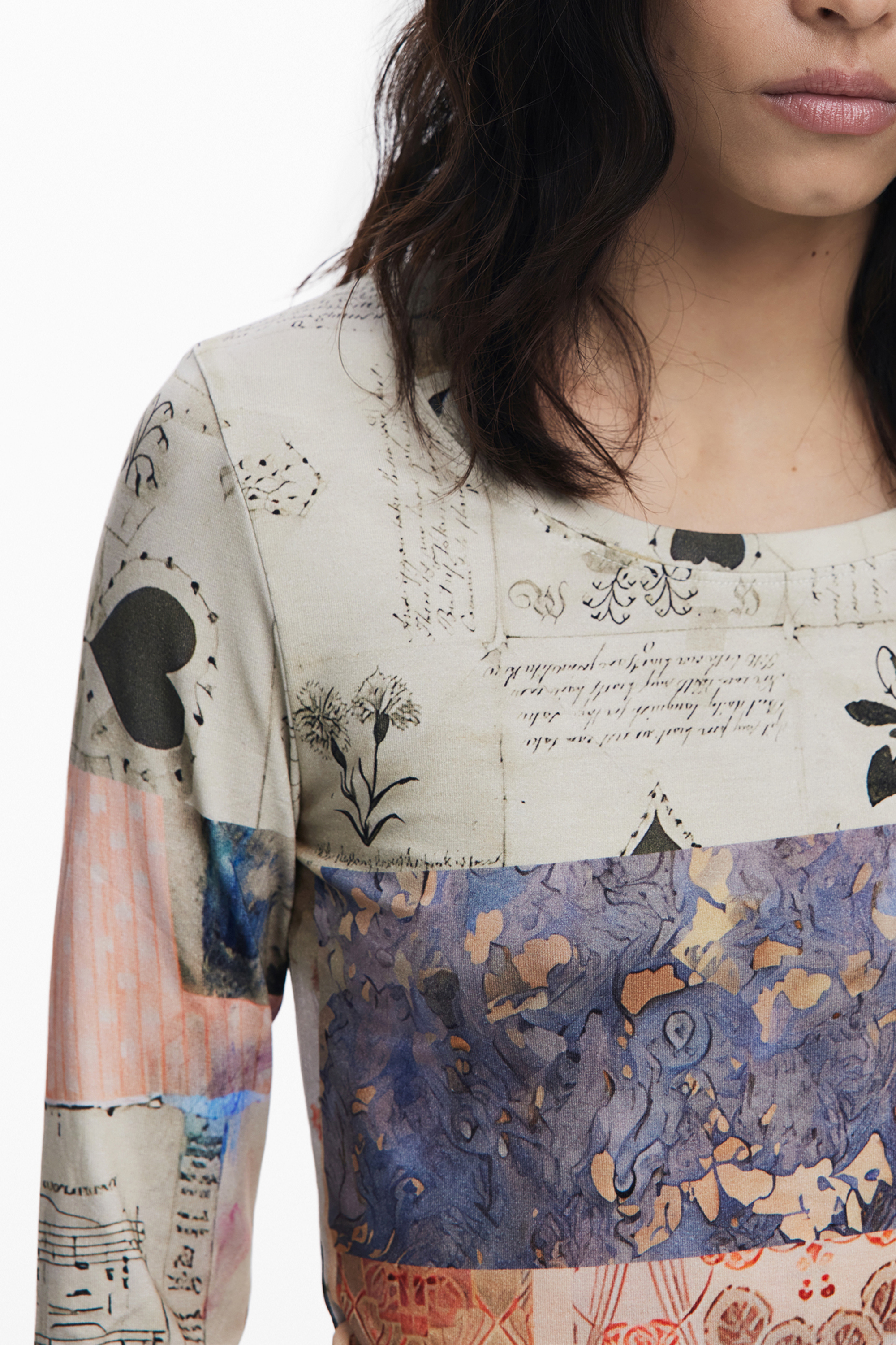 Tricou cu mânecă lungă pentru femei cu model