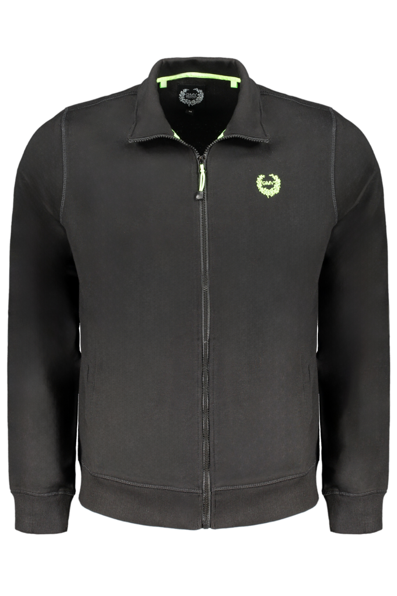 GIAN MARCO VENTURI MENS BLACK ZIP SWEATSHIRT