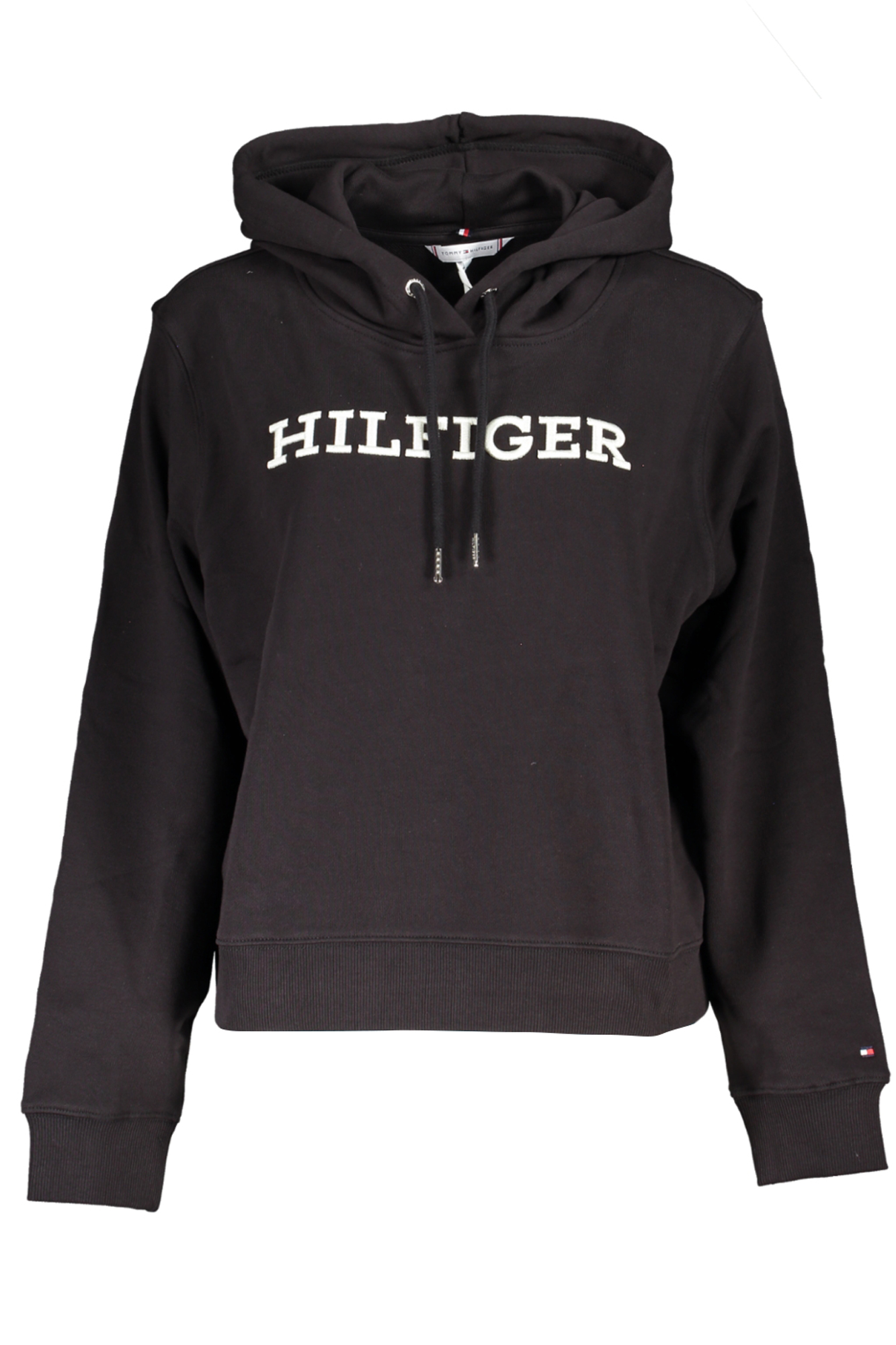 TOMMY HILFIGER WOMEN'S ZIPLESS SWEATSHIRT BLACK