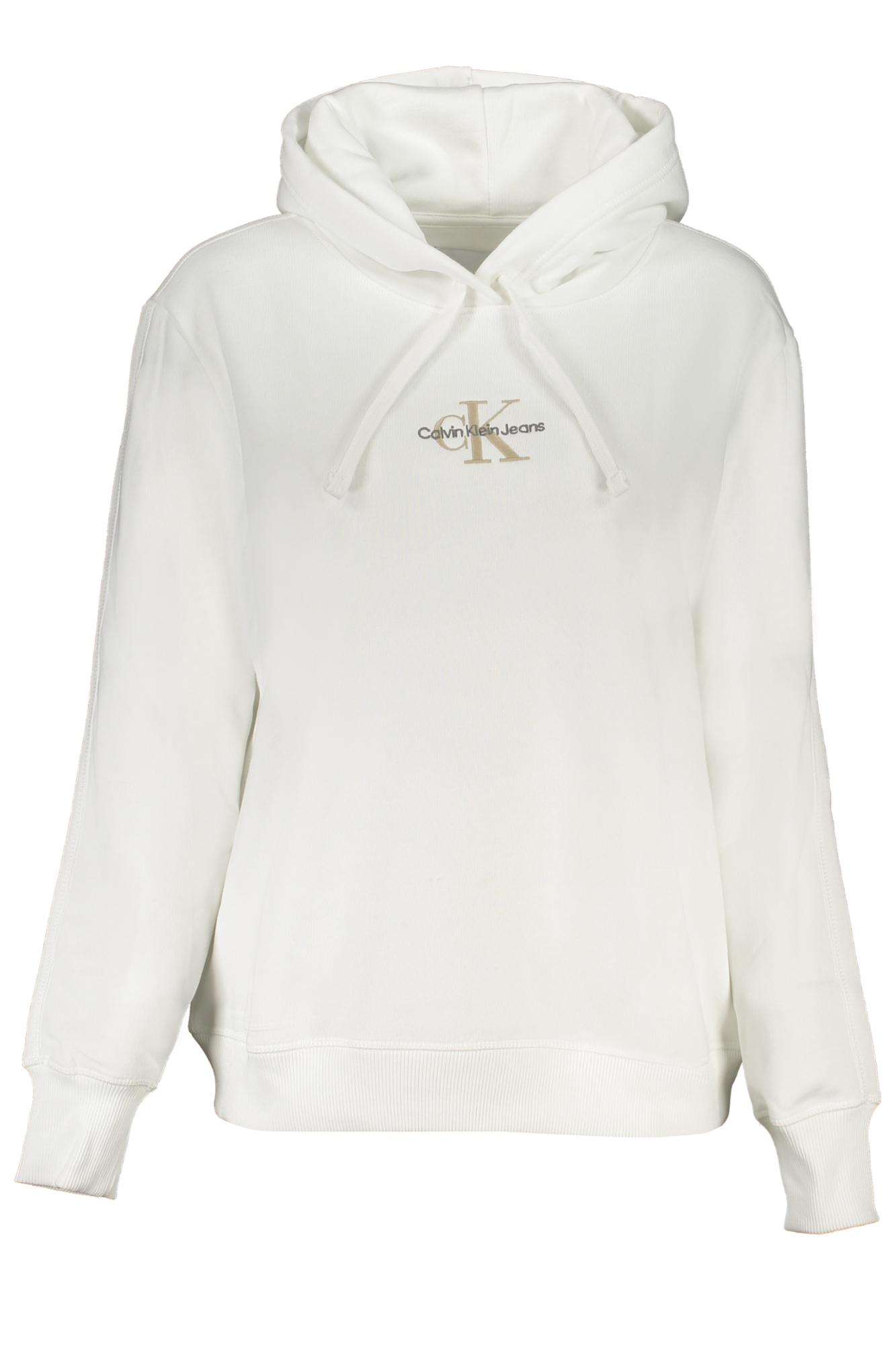 CALVIN KLEIN WOMEN'S ZIPLESS SWEATSHIRT WHITE