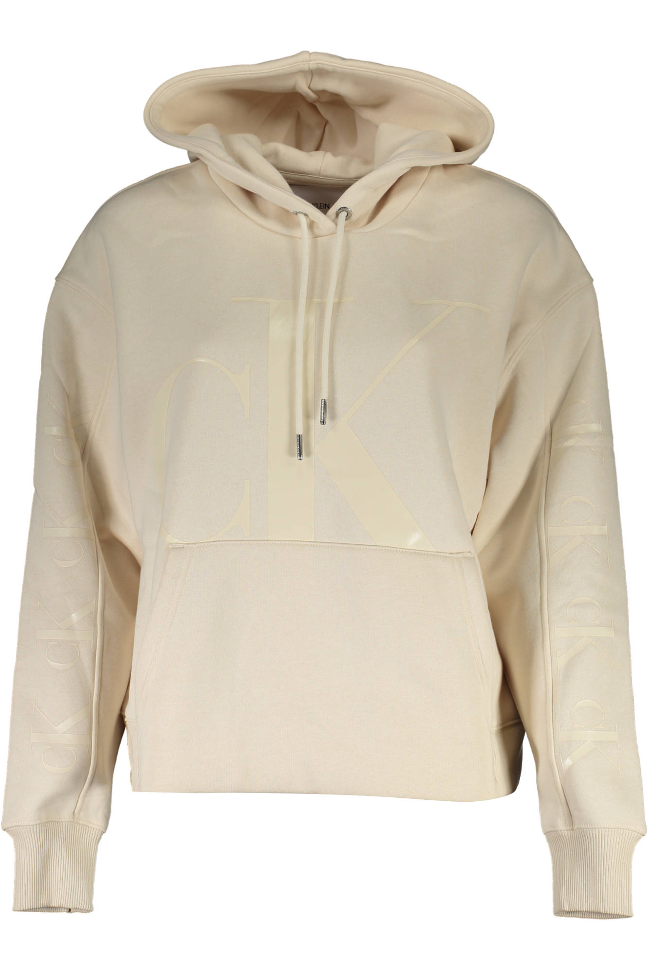 CALVIN KLEIN SWEATSHIRT WITHOUT ZIP WOMAN BEIGE