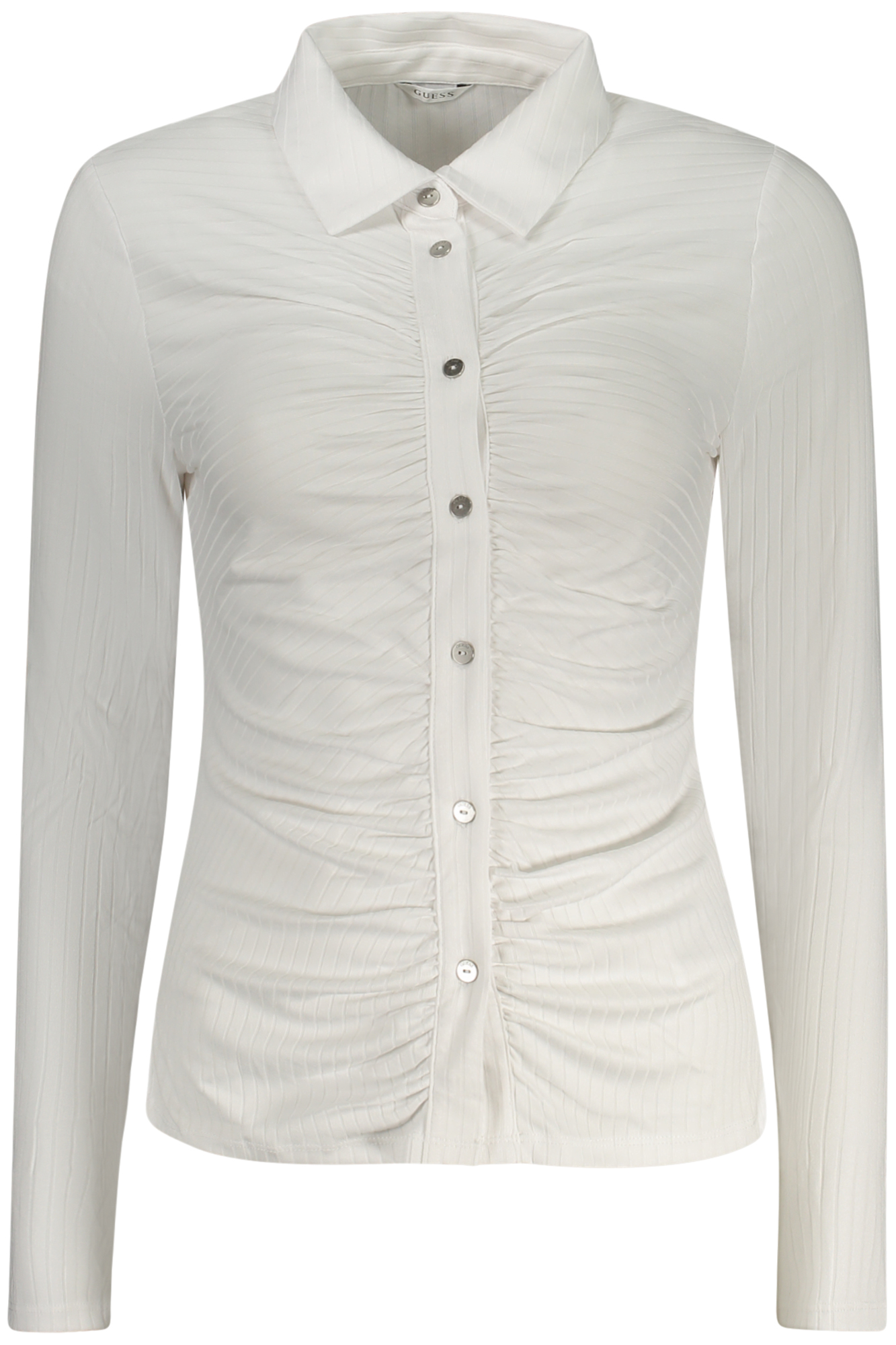 GUESS JEANS LONG SLEEVE SHIRT WOMEN WHITE
