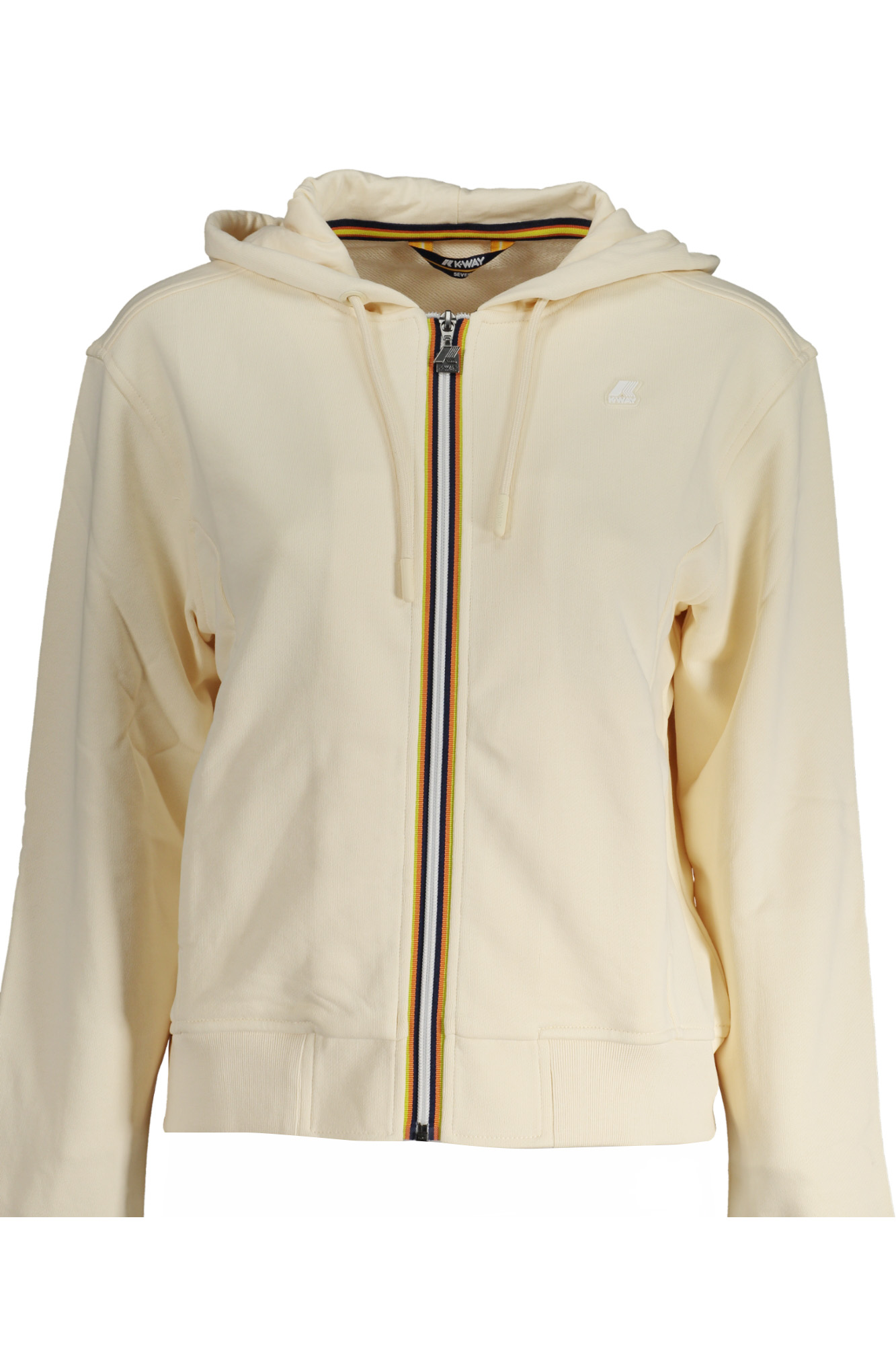 K-WAY BEIGE WOMEN&#039;S ZIP SWEATSHIRT