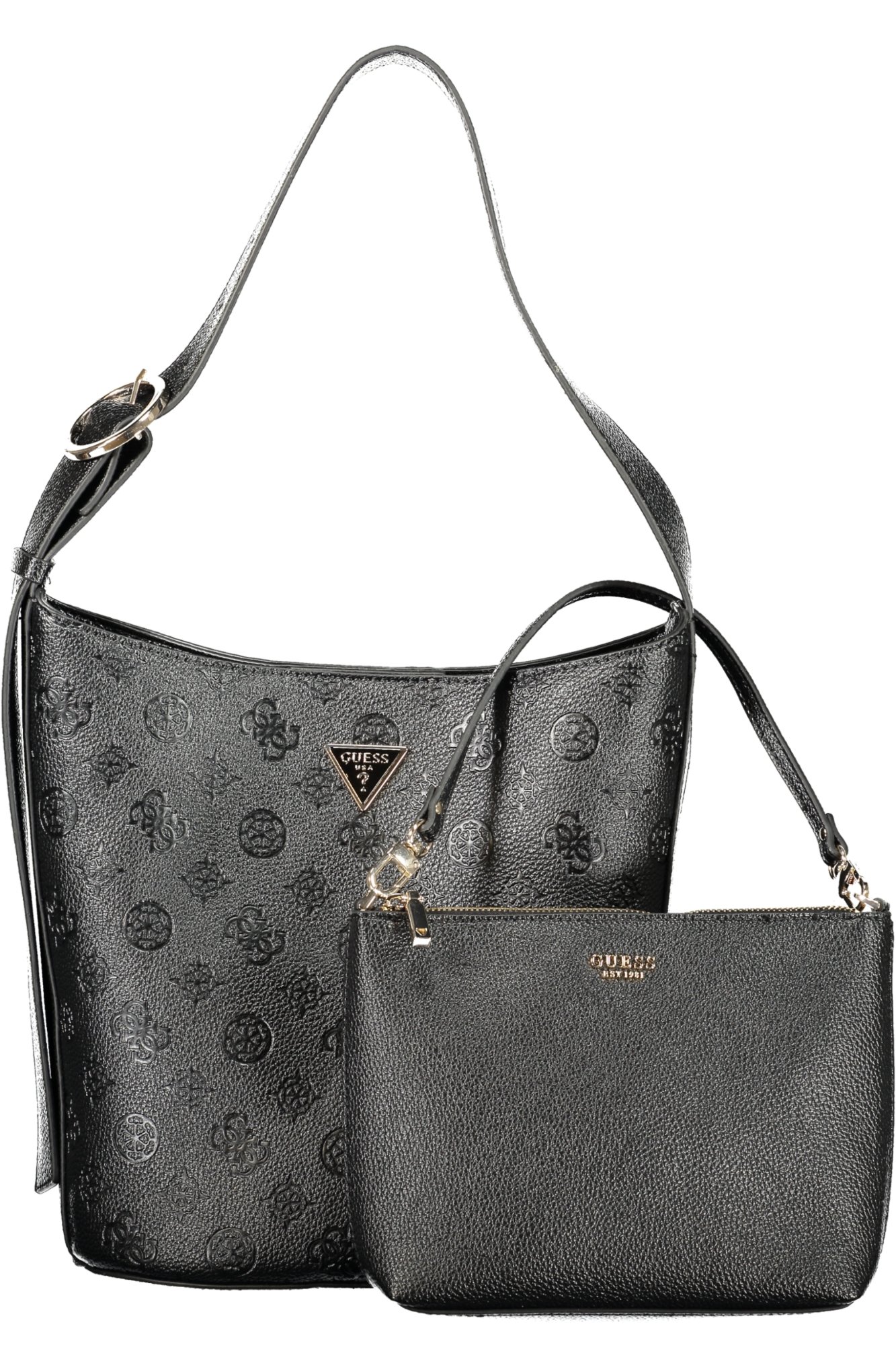 Čierna kabelka GUESS JEANS