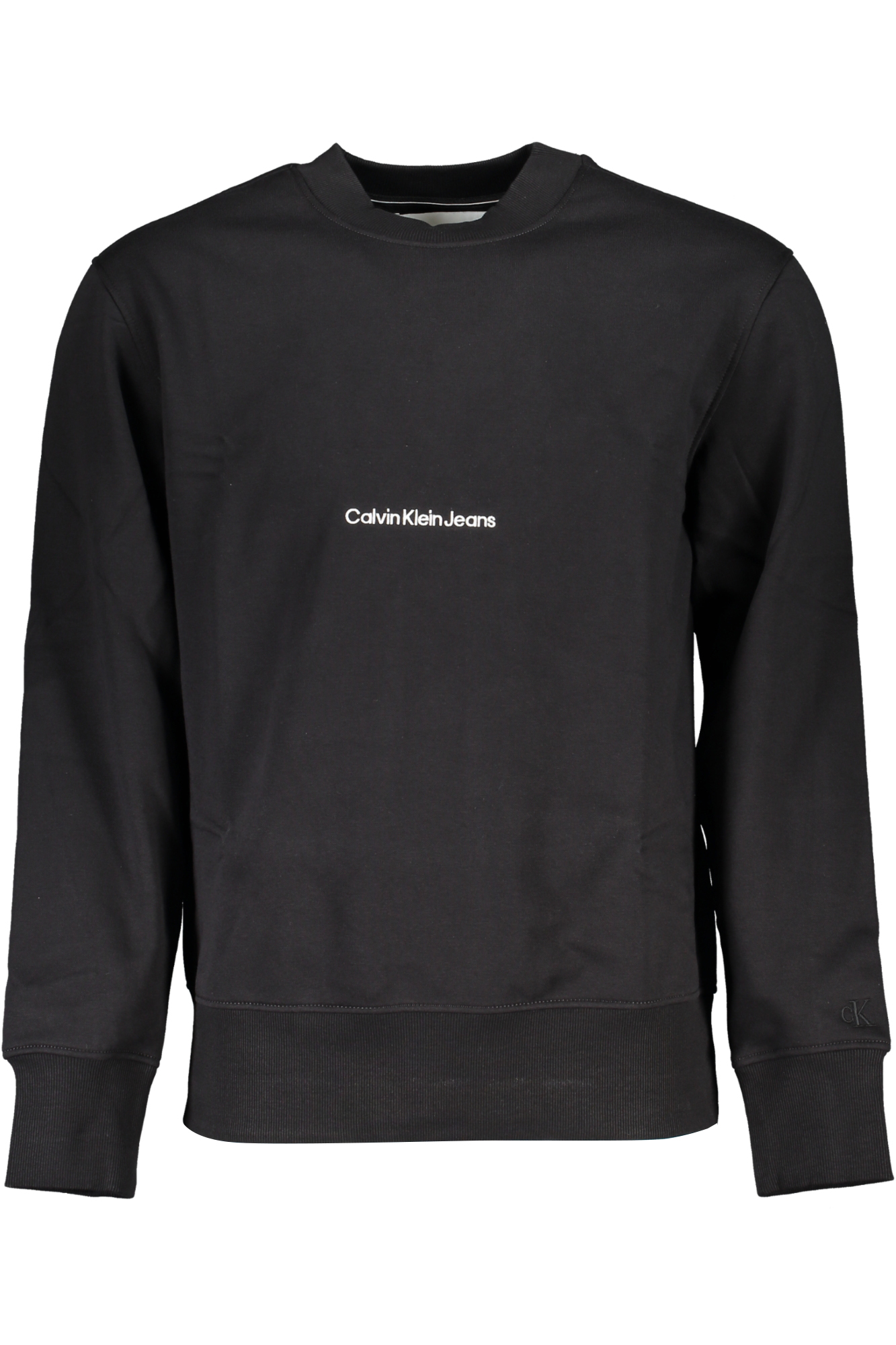 CALVIN KLEIN MEN&#039;S BLACK ZIPLESS SWEATSHIRT