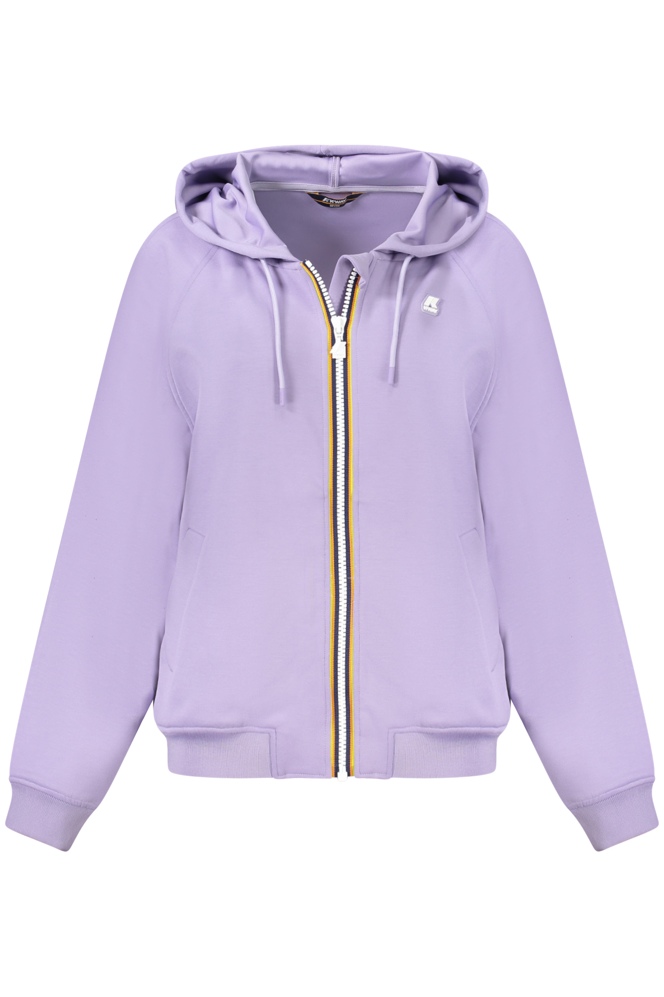 K-WAY WOMEN&#039;S PURPLE ZIP-UP SWEATSHIRT