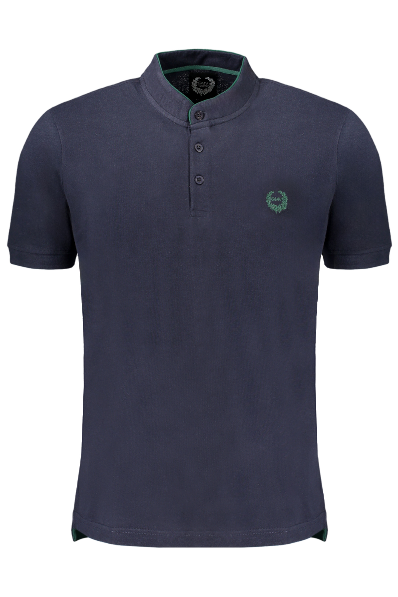 GIAN MARCO VENTURI MEN'S SHORT SLEEVED POLO SHIRT BLUE
