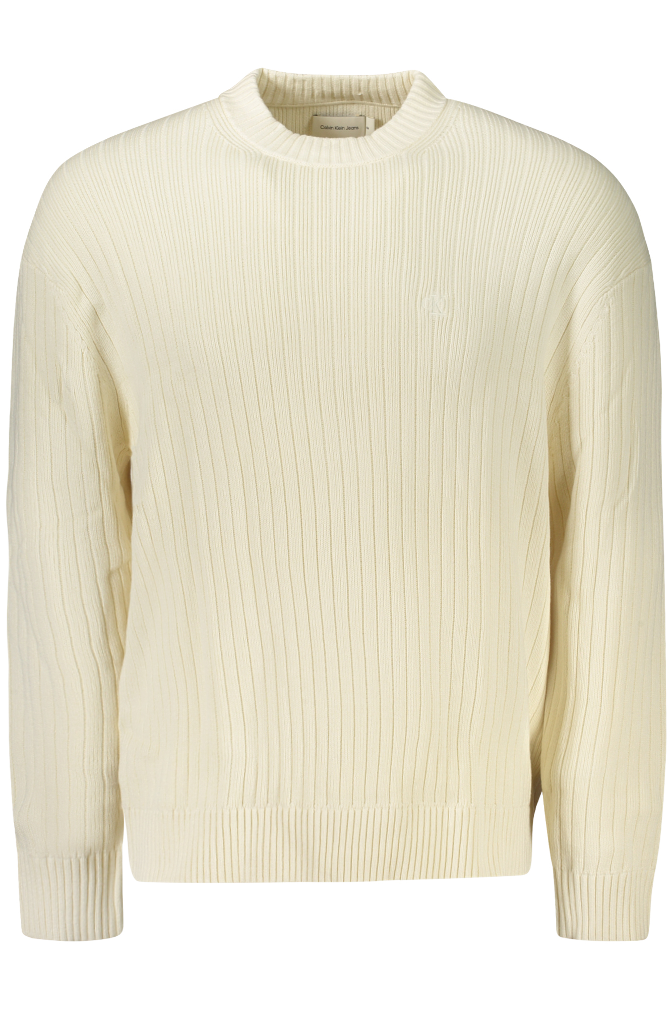 CALVIN KLEIN MEN&#039;S WHITE SWEATER