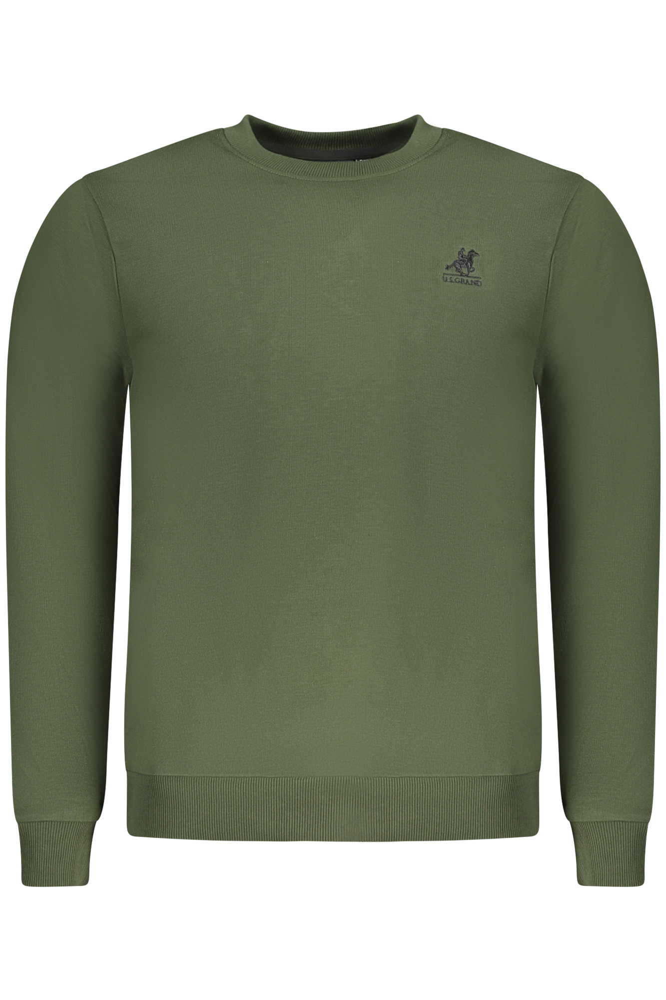 US GRAND POLO SWEATSHIRT WITHOUT ZIP MEN GREEN