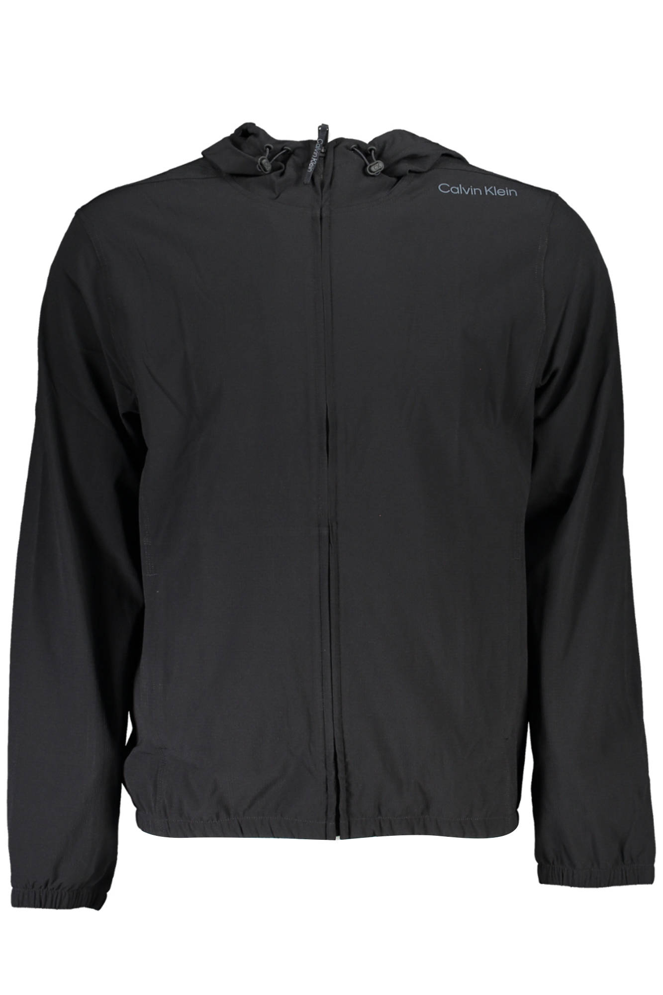 CALVIN KLEIN MEN'S BLACK ZIPPED SWEATSHIRT