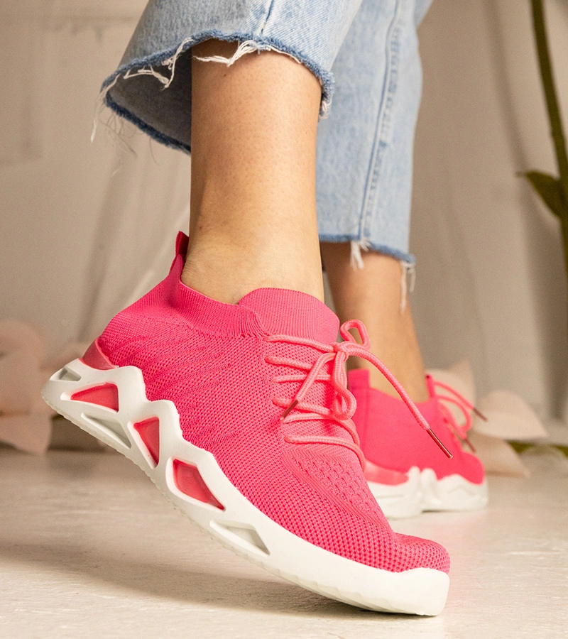 Gemre Adidași roz cu șosetă pentru femei Miyana