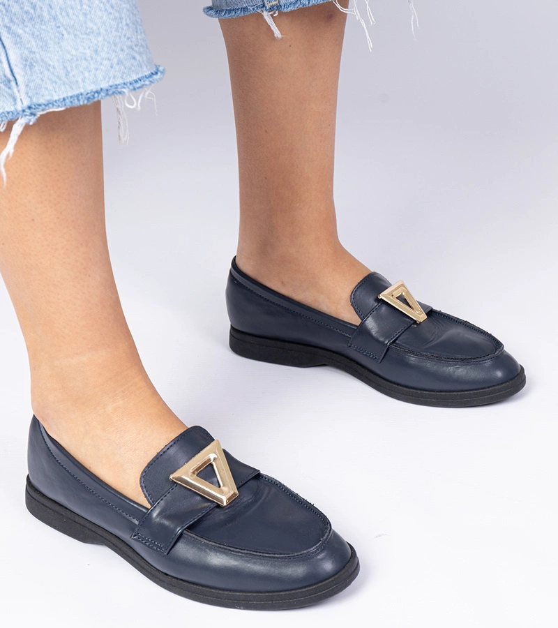 Gemre Pantofi damă bleumarin cu ornamente elegante Viletta