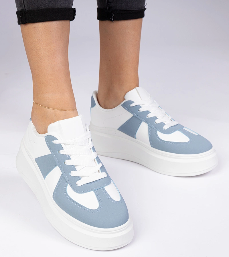 Gemre Adidași albastri pe platformă Mishel