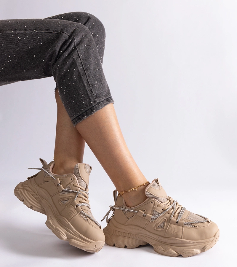 Gemre Pantofi sport bej închis pentru femei Ivett