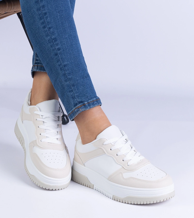 Gemre Adidași bej cu talpă groasă Undina