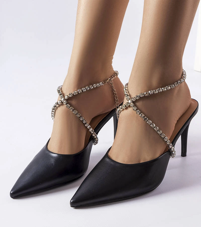 Gemre Orange neon Lorine stiletto pumps