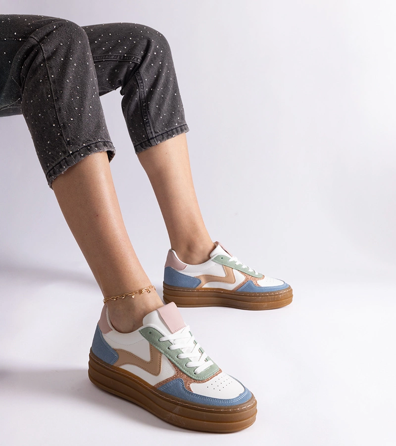Gemre Blue sneakers on a rubber sole Quica