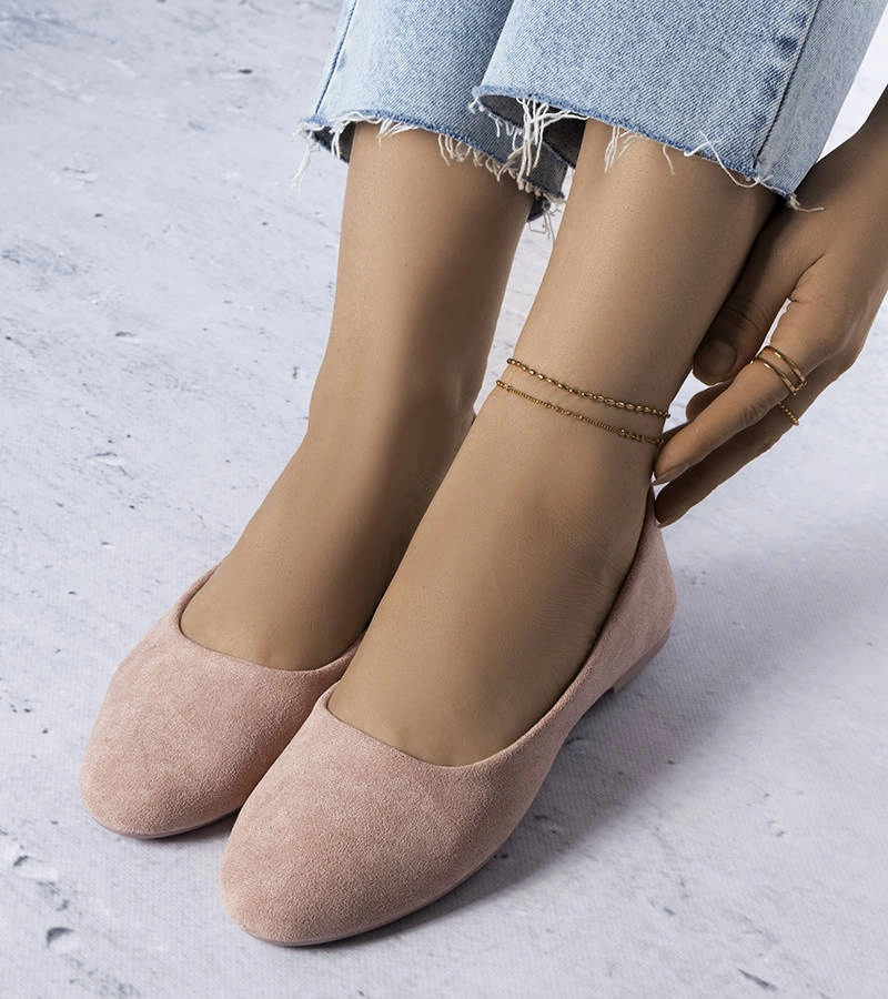Gemre Pink ballet flats with leather insole Lespérance