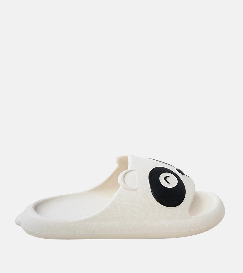 Gemre Papuci albi pentru copii cu motiv panda Ketti