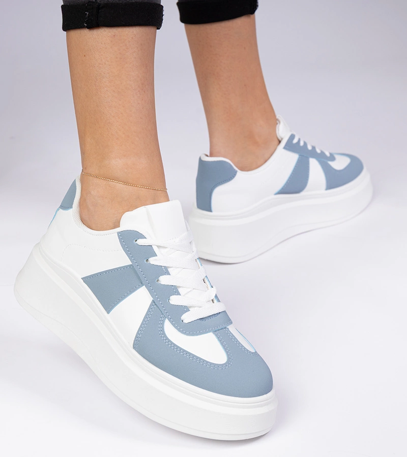 Gemre Adidași albastri pe platformă Mishel