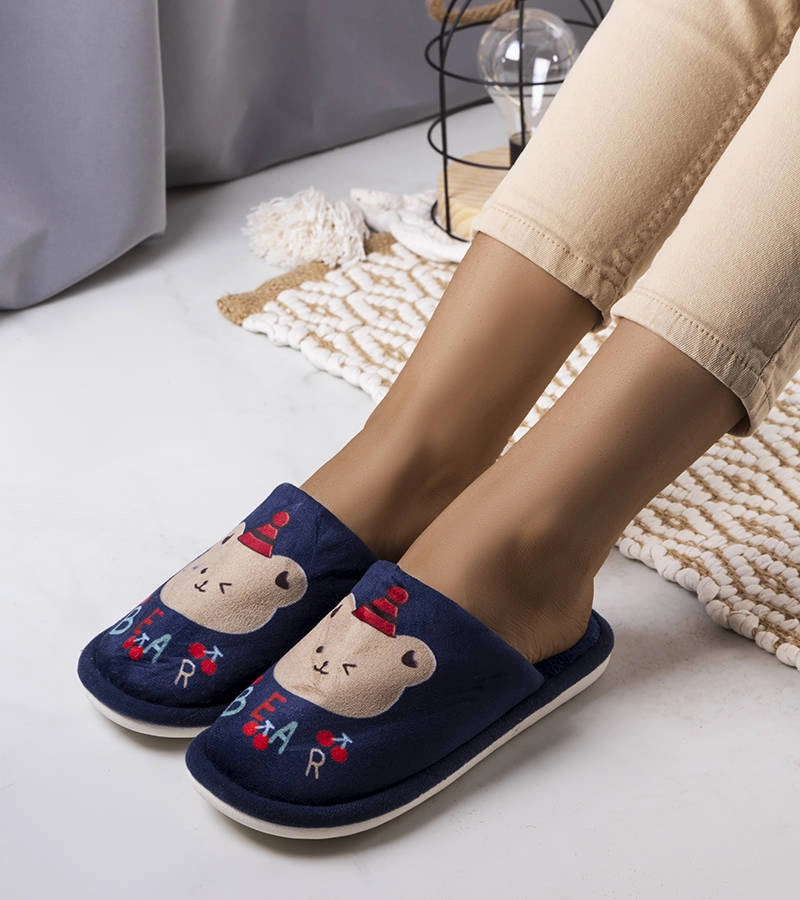 Gemre Albastru marin papuci Bear moale